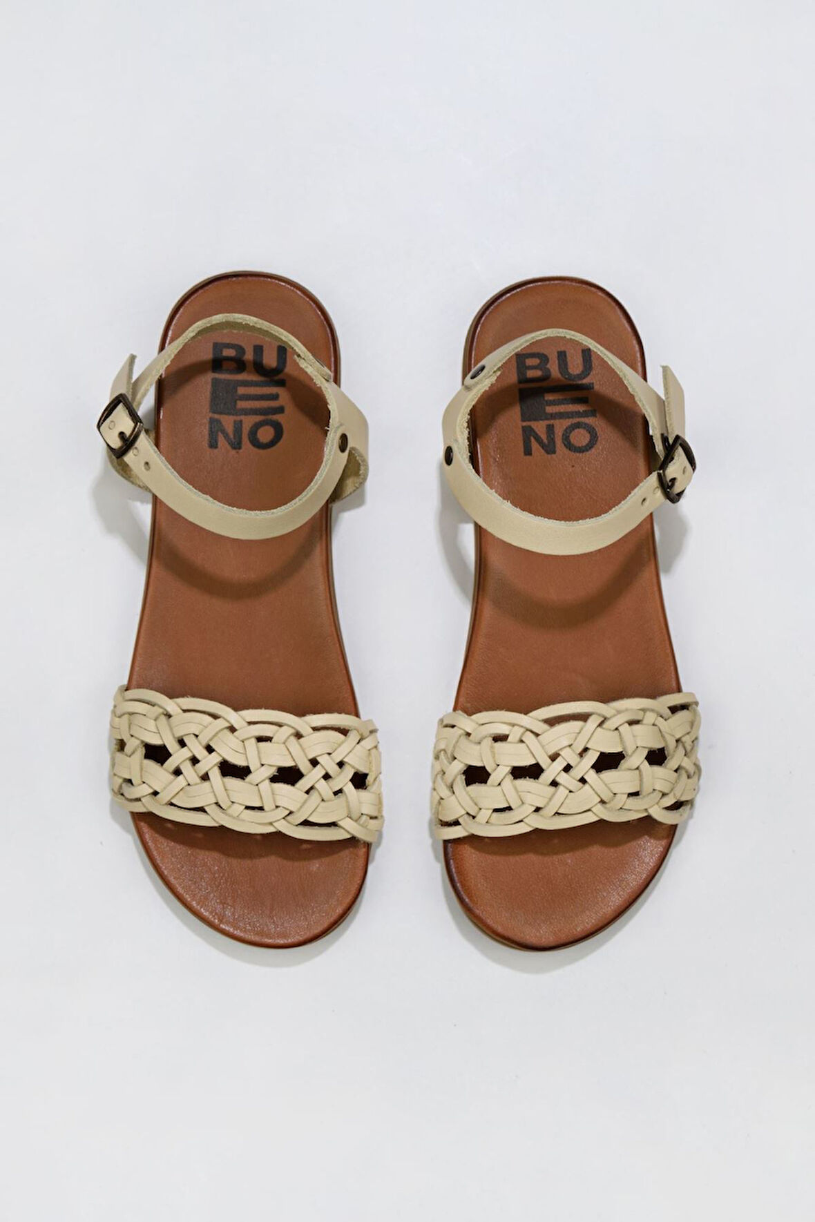 Bueno Shoes Sarı Deri Kadın Sandalet 01wu4251