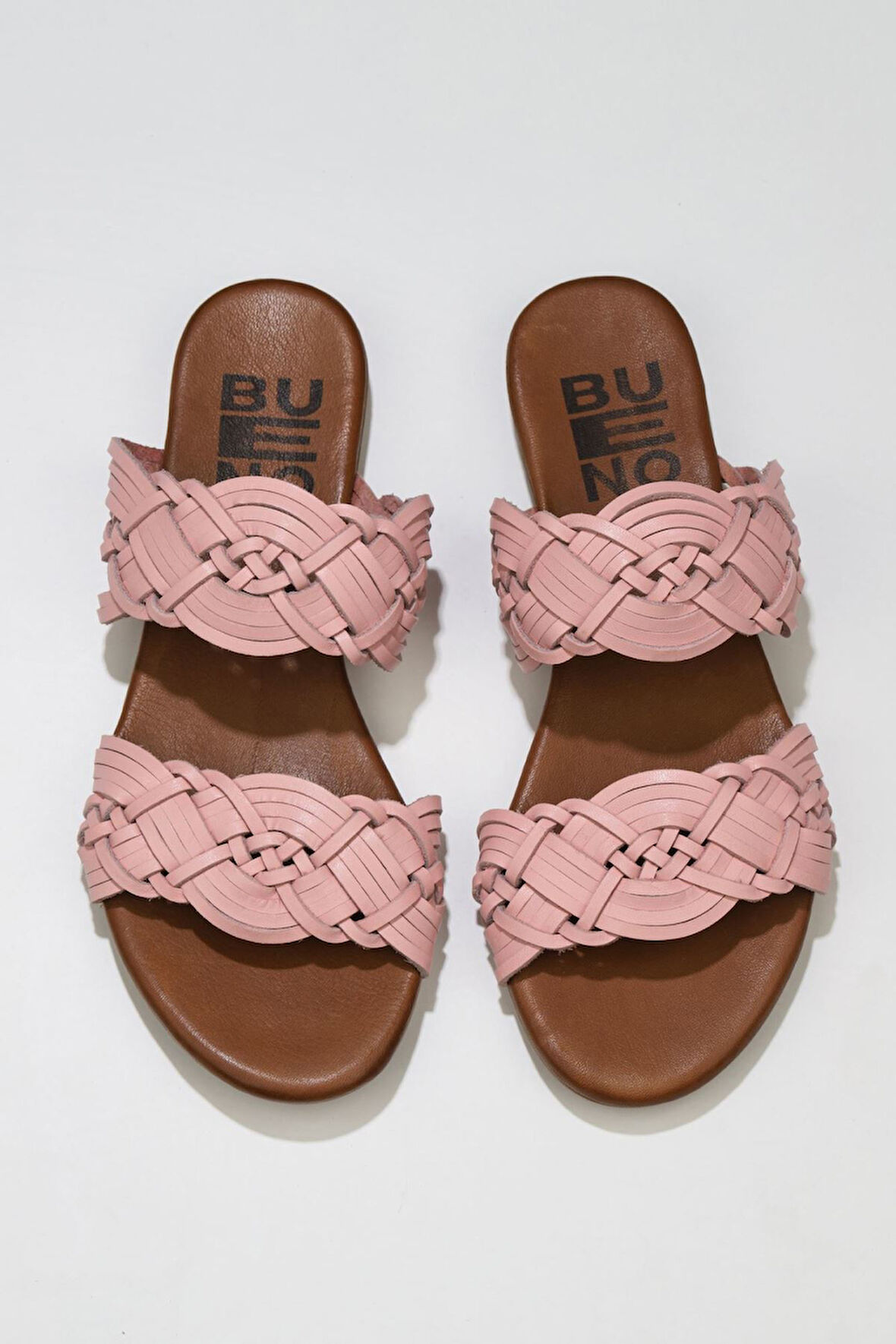 Bueno Shoes Pudra Deri Kadın Düz Terlik 01wu7452