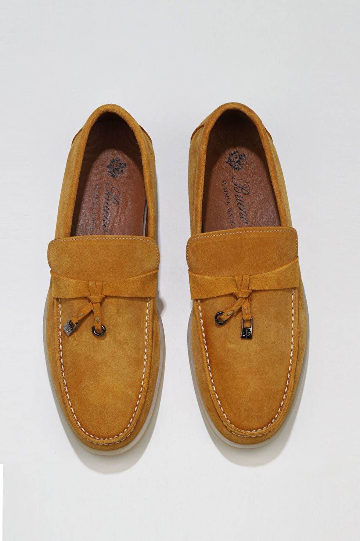 Bueno Shoes Sarı Süet Erkek Loafer 05ms101