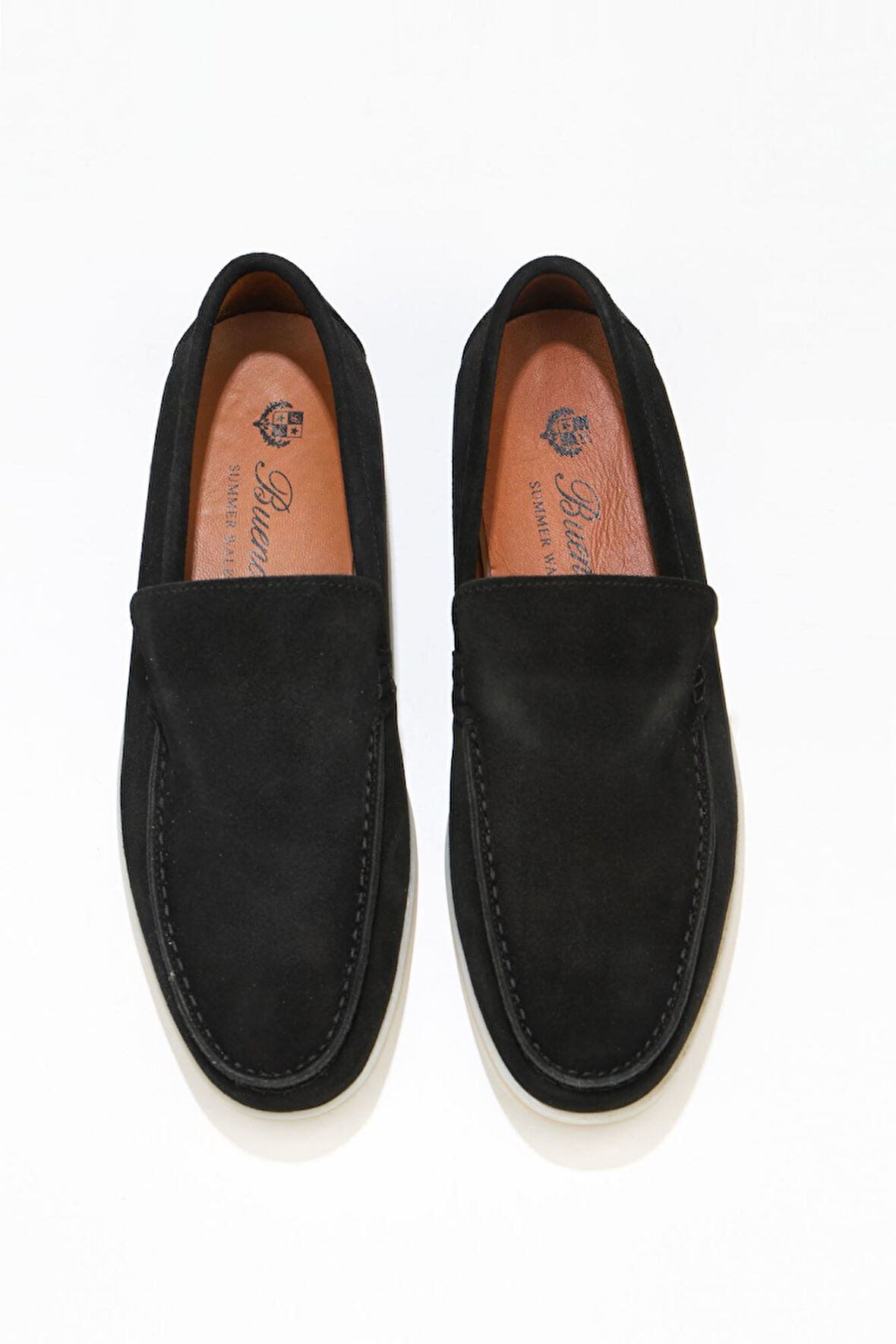 Bueno Shoes Siyah Süet Erkek Loafer 05ms102