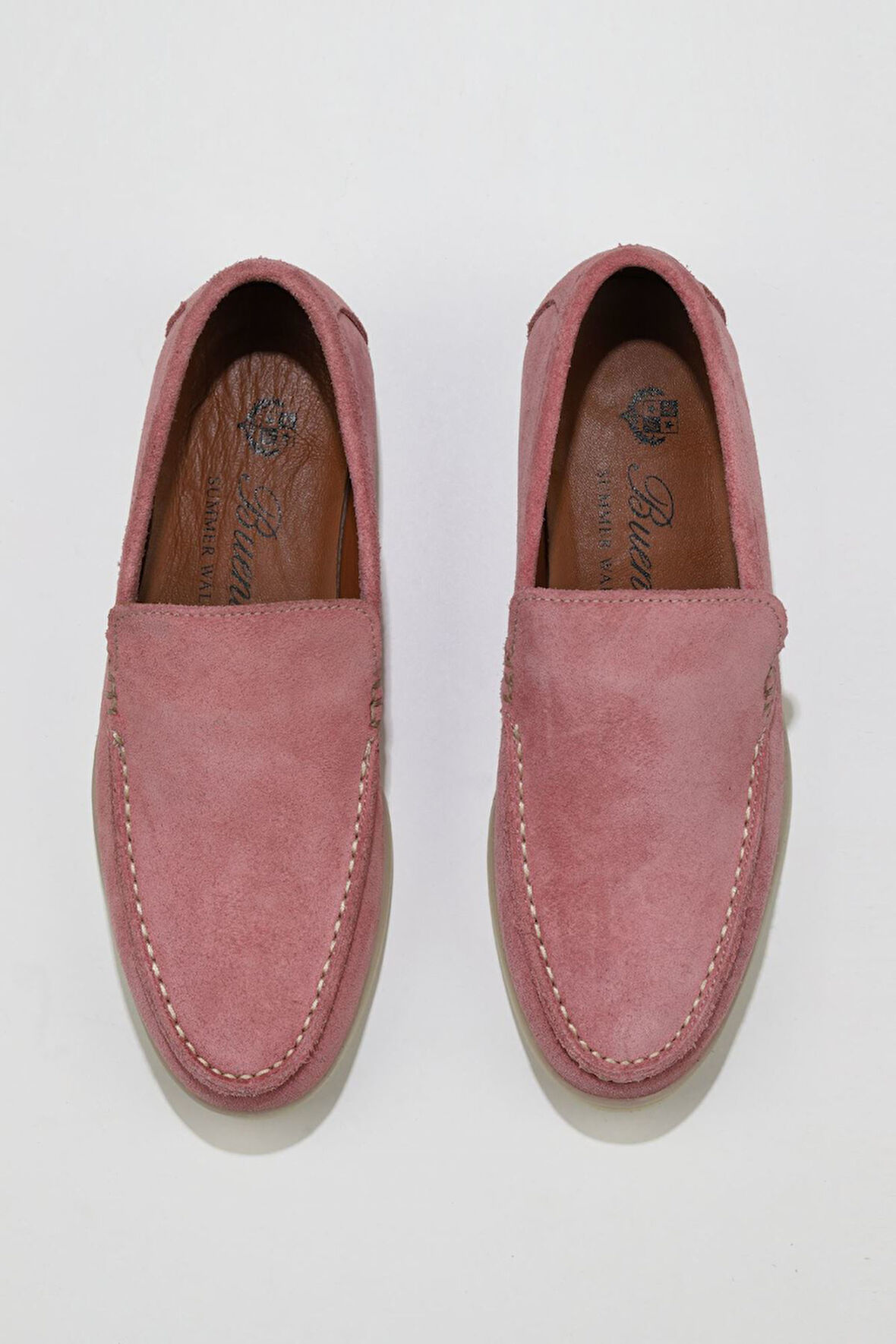 Bueno Shoes Pembe Süet Kadın Loafer 05ws102