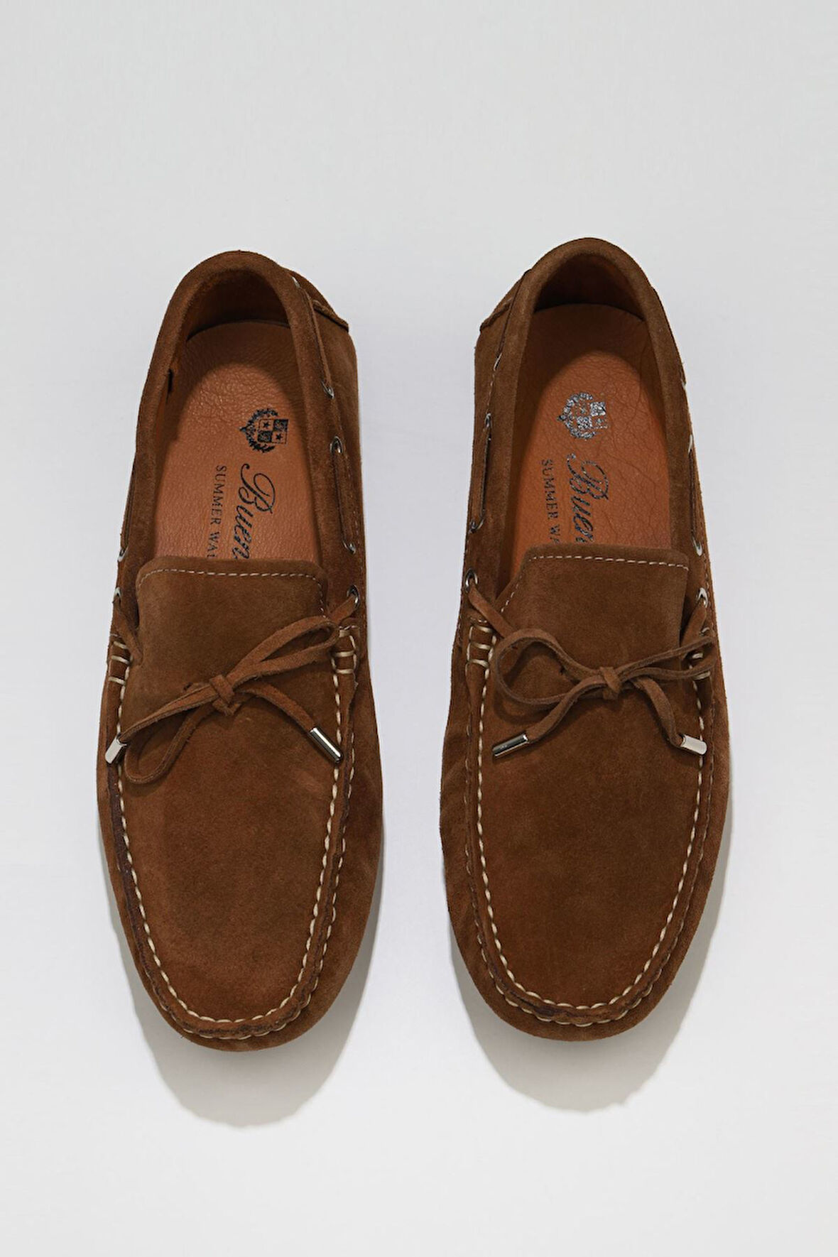 Bueno Shoes Taba Açık Süet Erkek Loafer 05ms2023