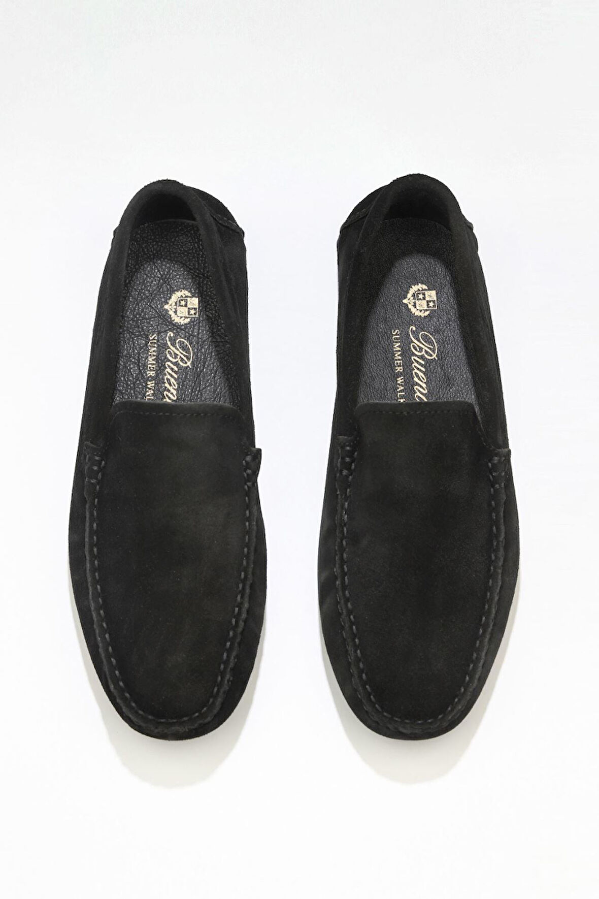 Bueno Shoes Siyah Süet Erkek Loafer 05ms2022