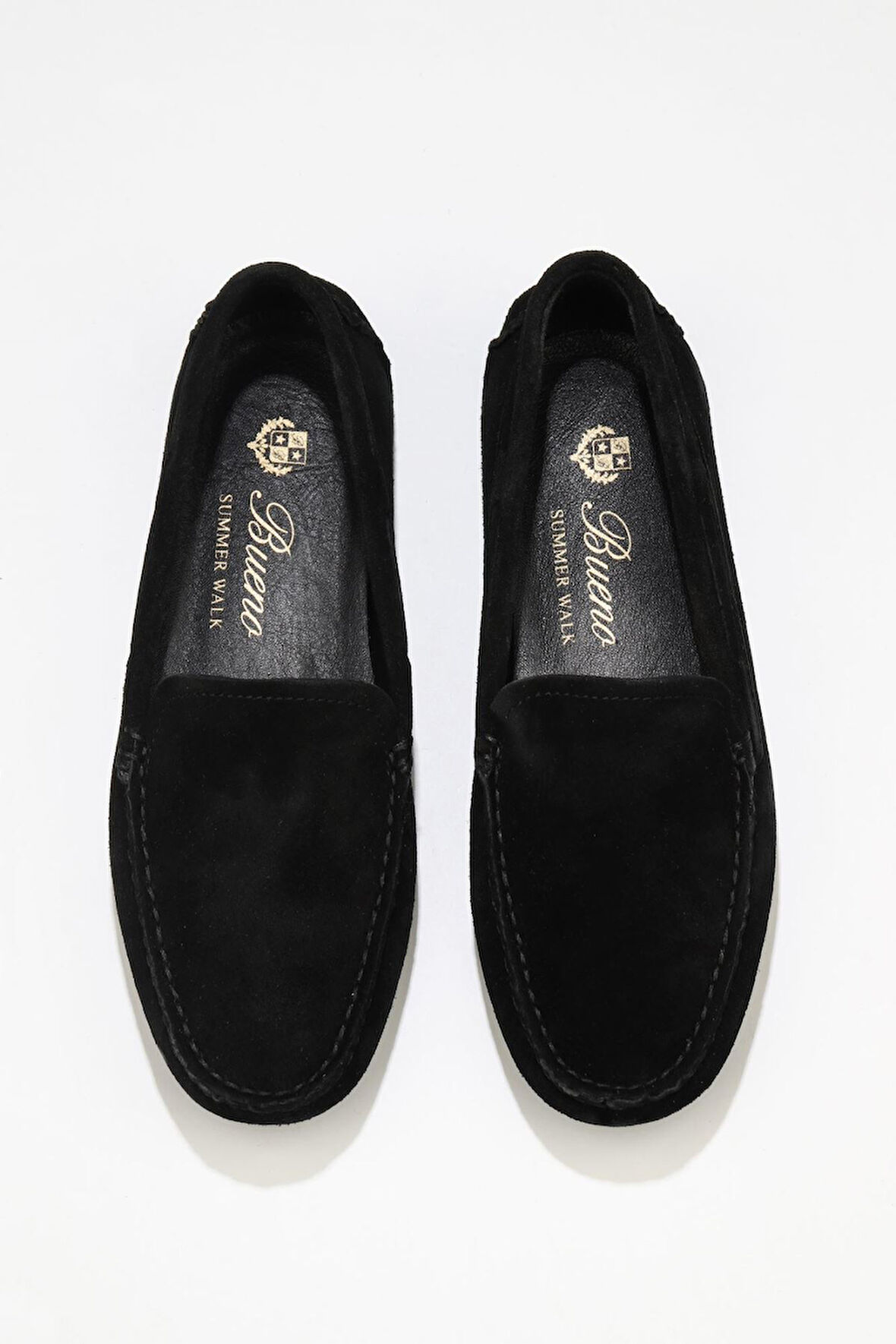 Bueno Shoes Siyah Süet Kadın Loafer 05ws230