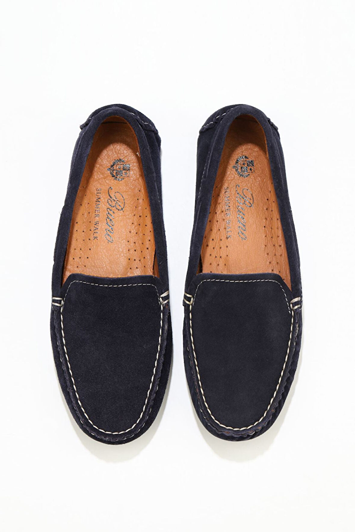 Bueno Shoes Lacivert Koyu Süet Kadın Loafer 05ws230