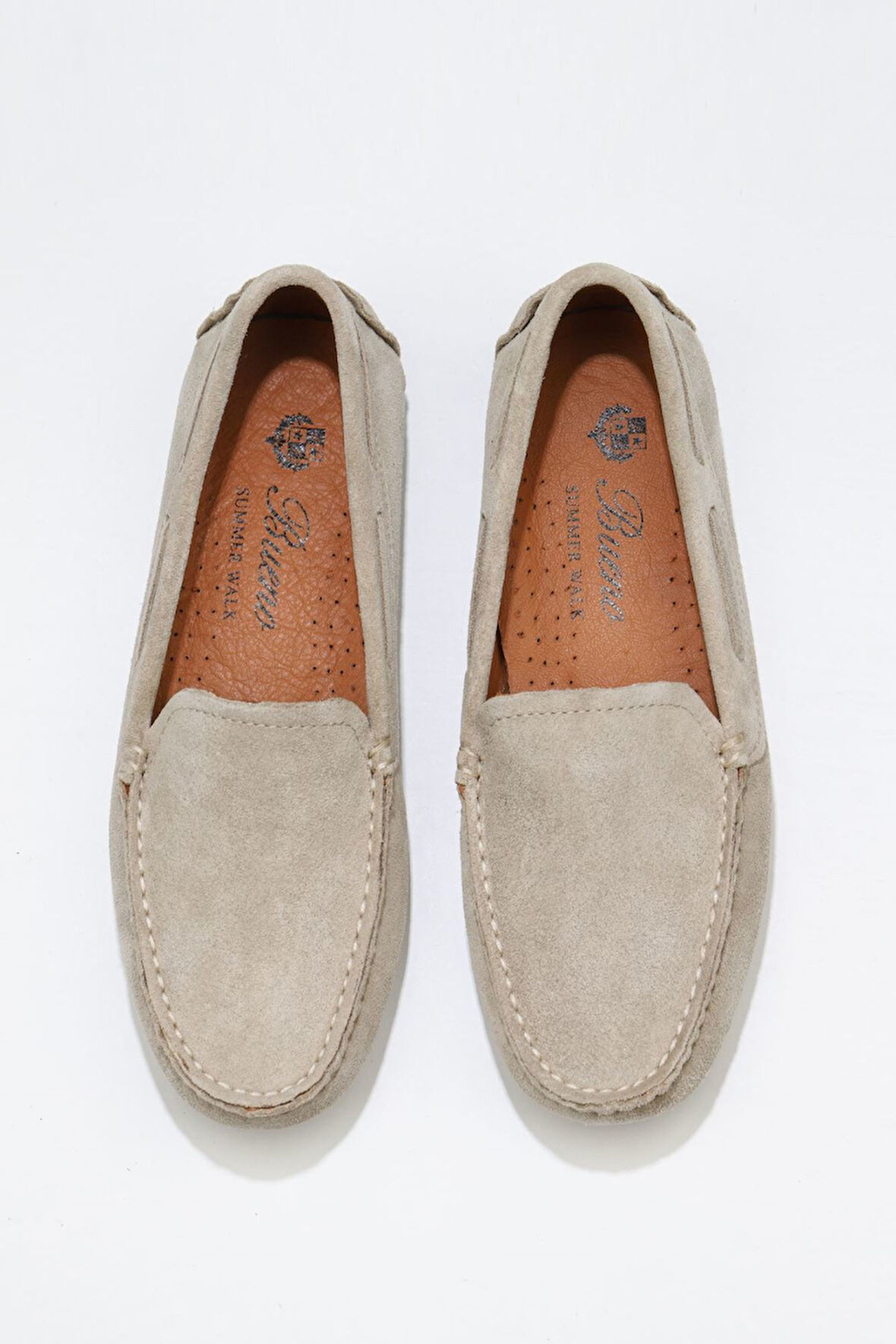 Bueno Shoes Bej Süet Kadın Loafer 05ws230