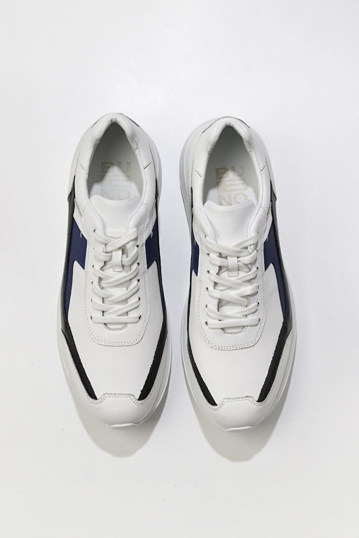 Bueno Shoes Beyaz Multi Deri Erkek Spor Ayakkabı 03m11645