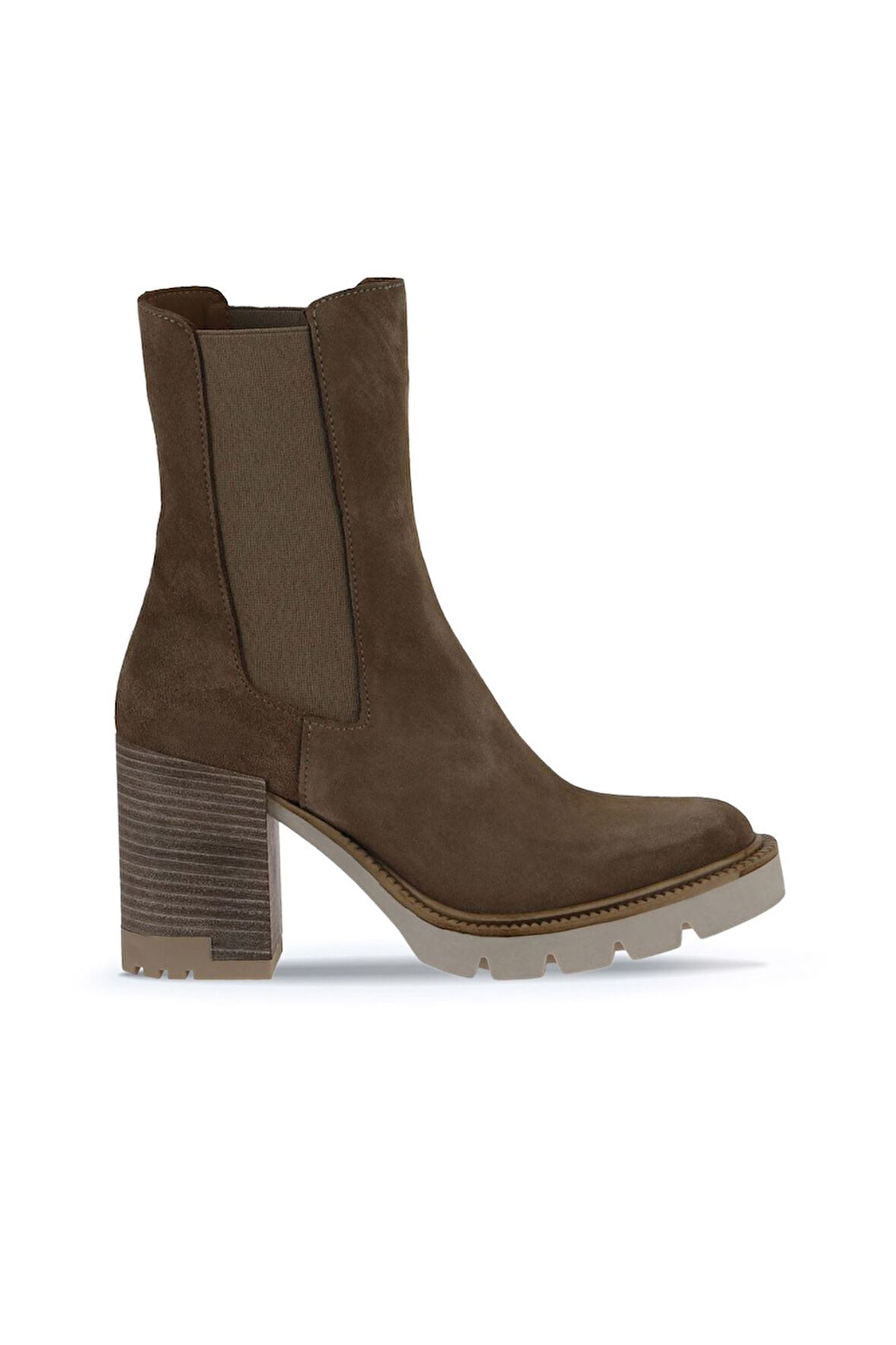 Bueno Shoes Taba Süet Kadın Topuklu Bot 01wv0508