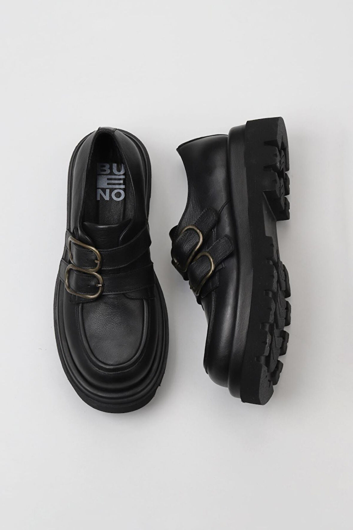 Bueno Shoes Siyah Deri Kadın Klasik Ayakkabı 01wv1012