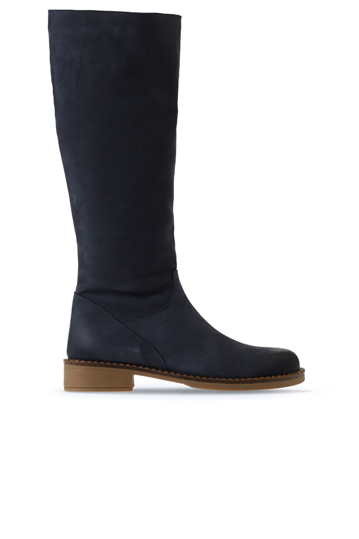 Bueno Shoes Mavi Nubuk Kadın Topuklu Çizme 01wv6000