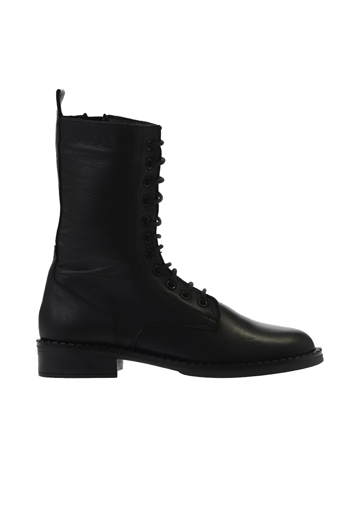 Bueno Shoes Siyah Deri Kadın Düz Bot 01wv6007