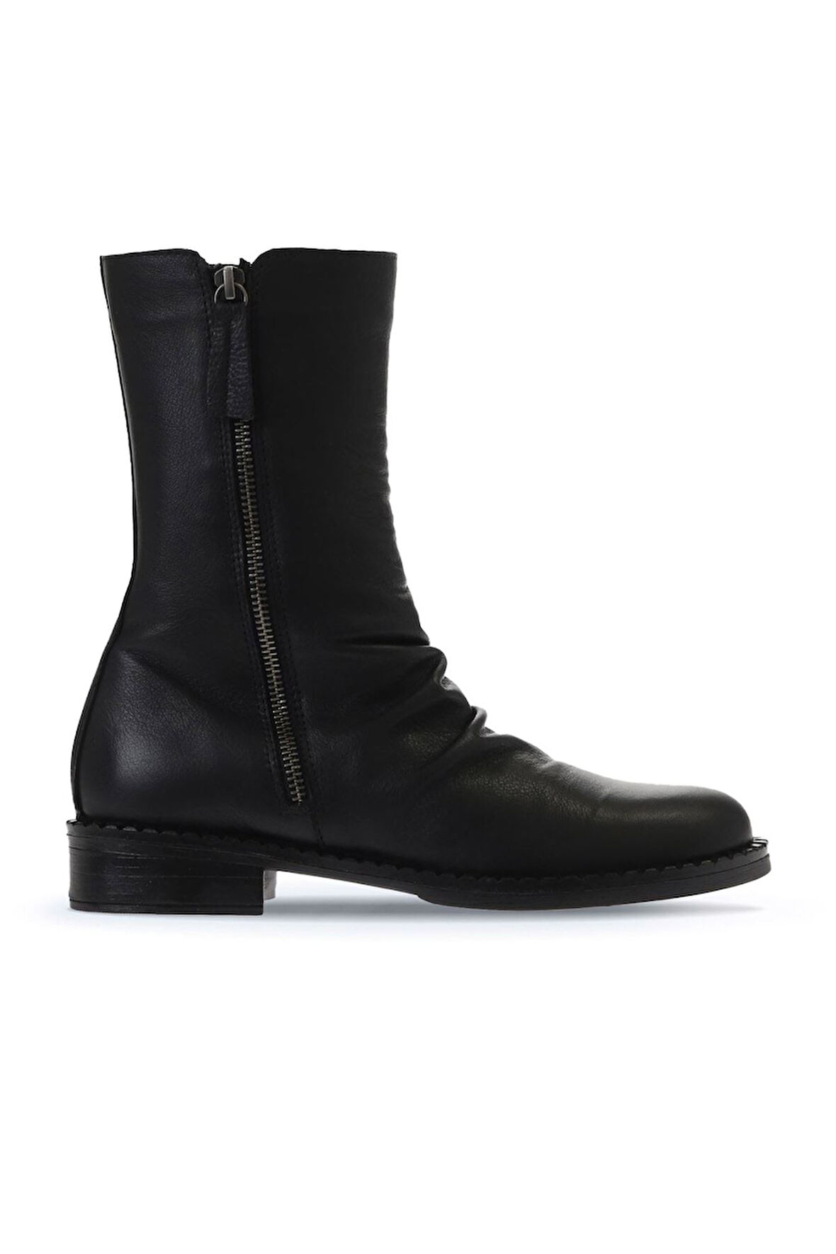Bueno Shoes Siyah Deri Kadın Düz Bot 01wv6009