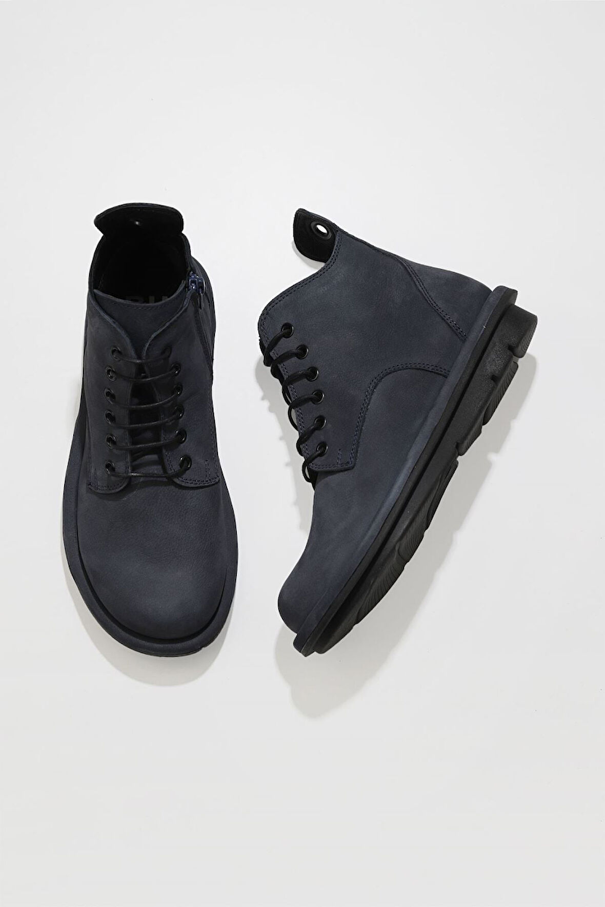 Bueno Shoes Mavi Nubuk Kadın Düz Bot 01wv7504