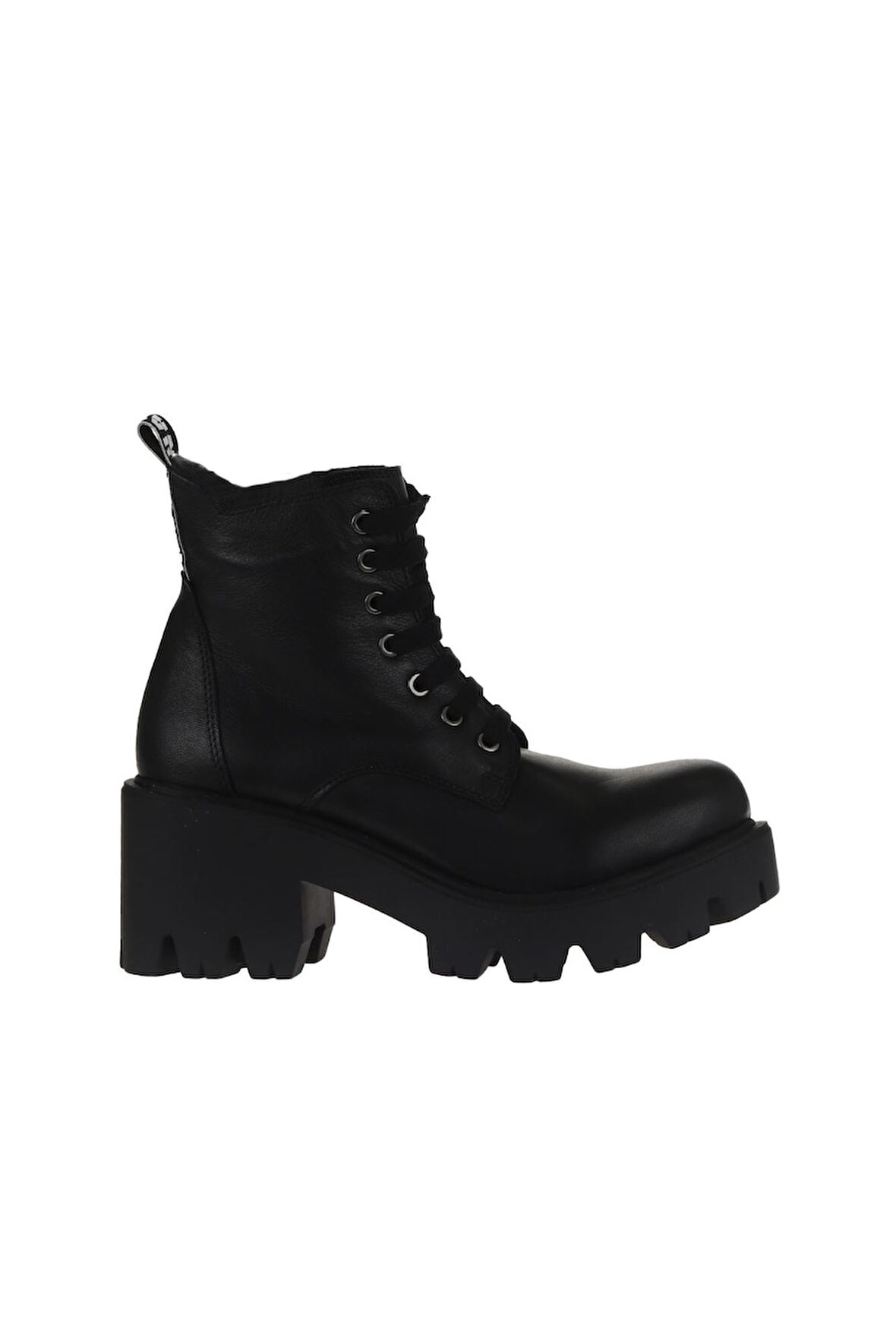 Bueno Shoes Siyah Deri Kadın Topuklu Bot 01wr3908