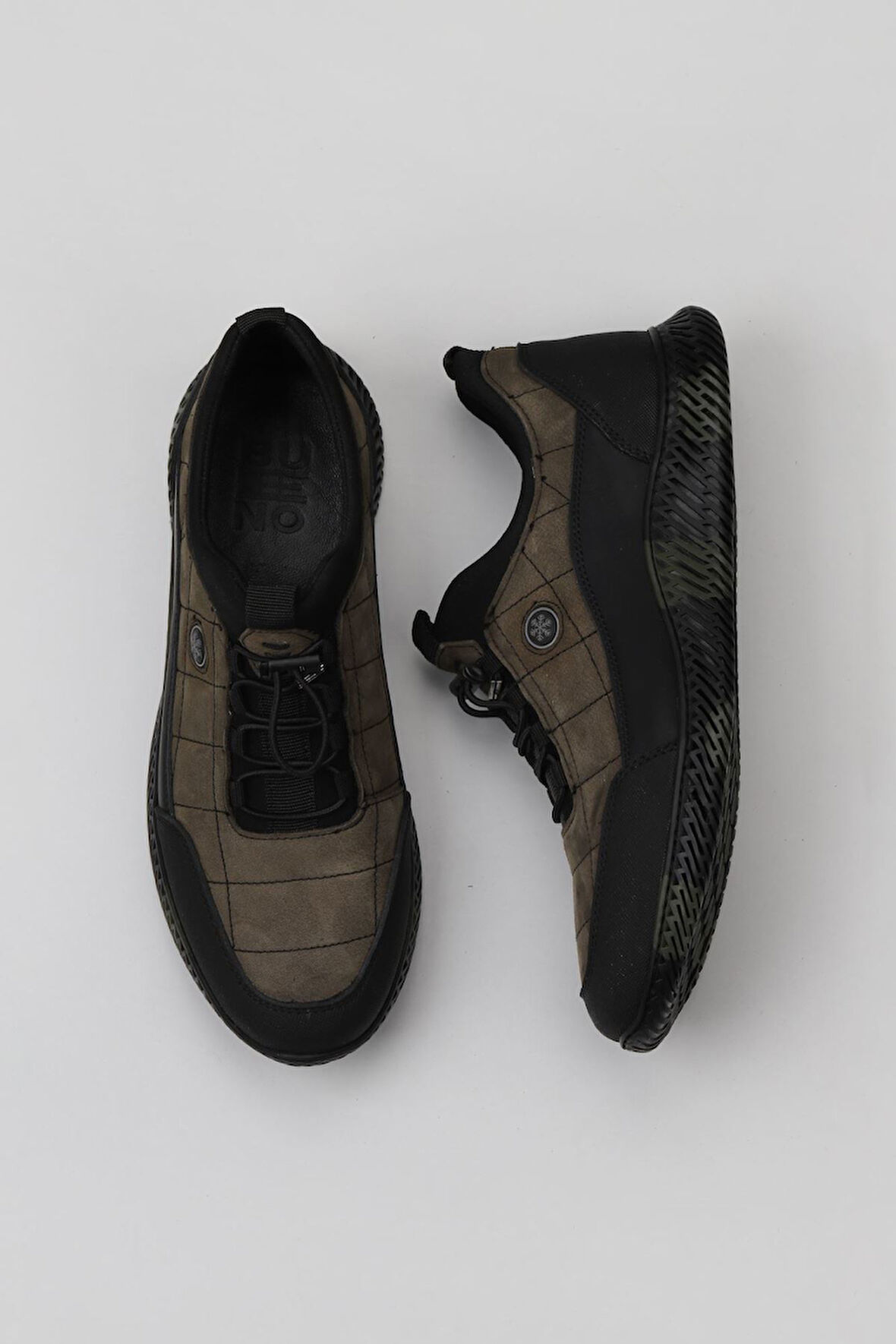 Bueno Shoes Siyah Trek-haki Dante Deri Erkek Spor Ayakkabı 07m06908446
