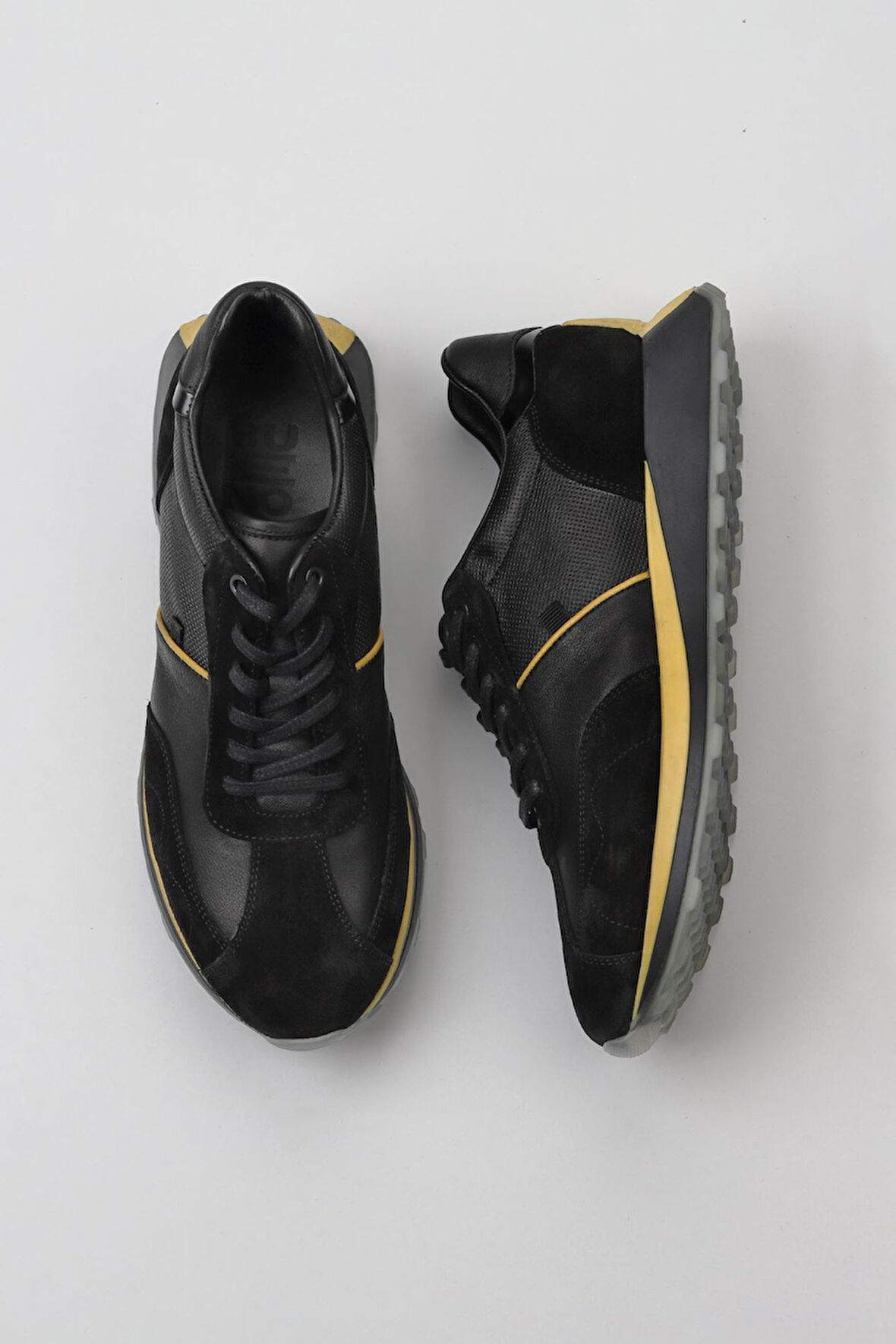 Bueno Shoes Siyah Süet-atlas Sr Deri Erkek Spor Ayakkabı 07m13852220