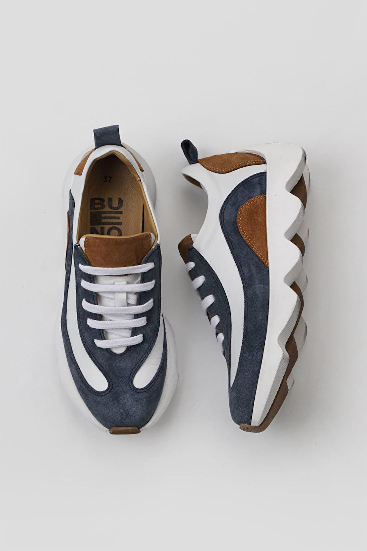 Bueno Shoes Mavi Multi Deri Kadın Spor Ayakkabı 01wv11200