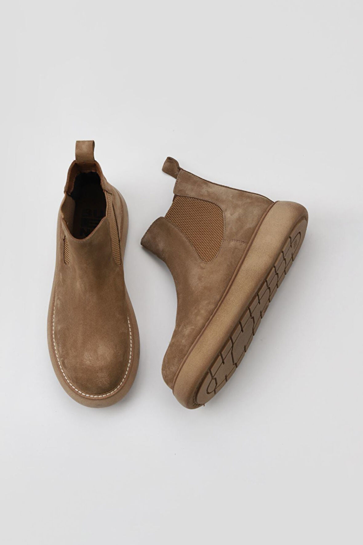 Bueno Shoes Taba Süet Kadın Dolgu Topuklu Bot 01wv6800