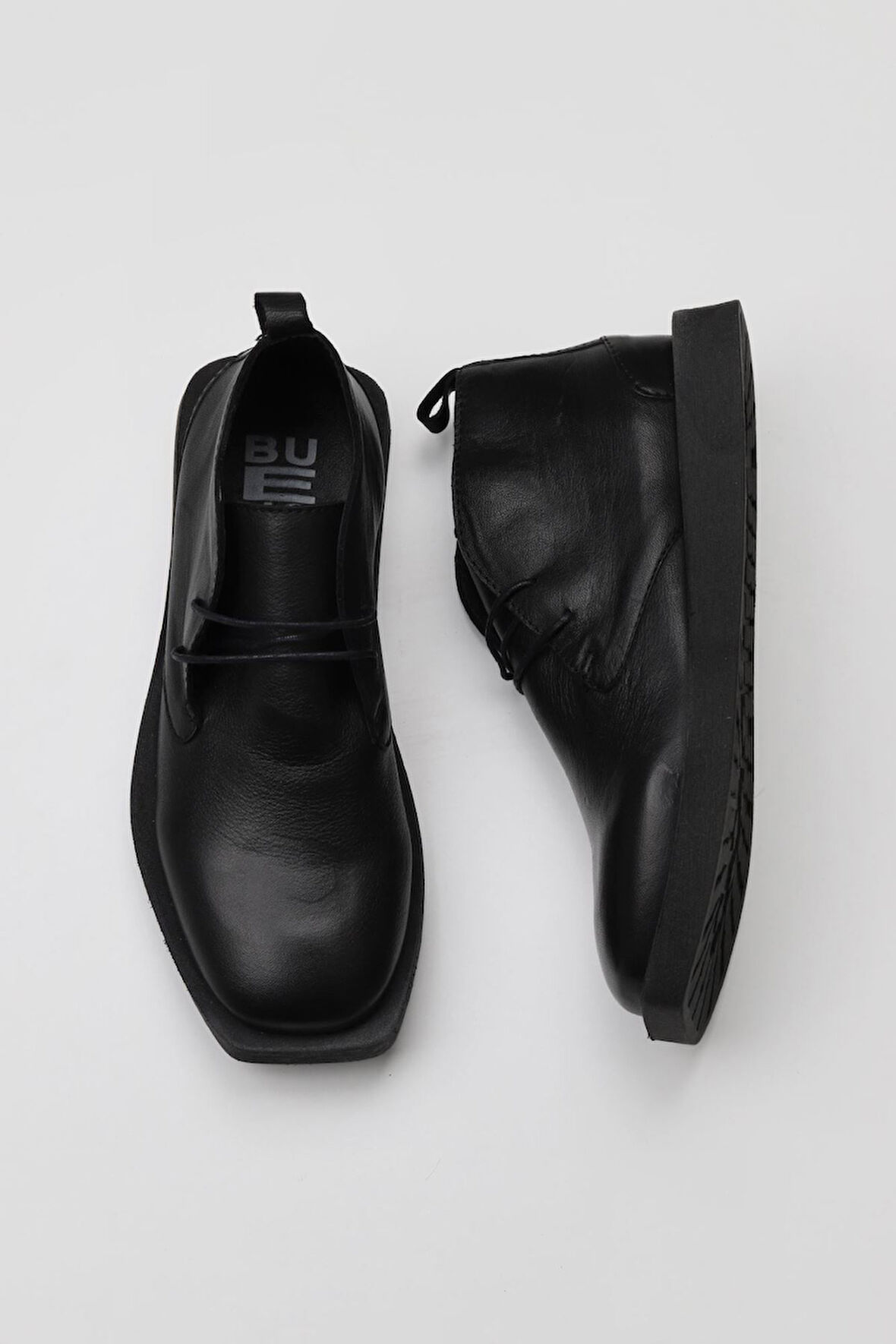 Bueno Shoes Siyah Deri Kadın Düz Bot 01wv9700