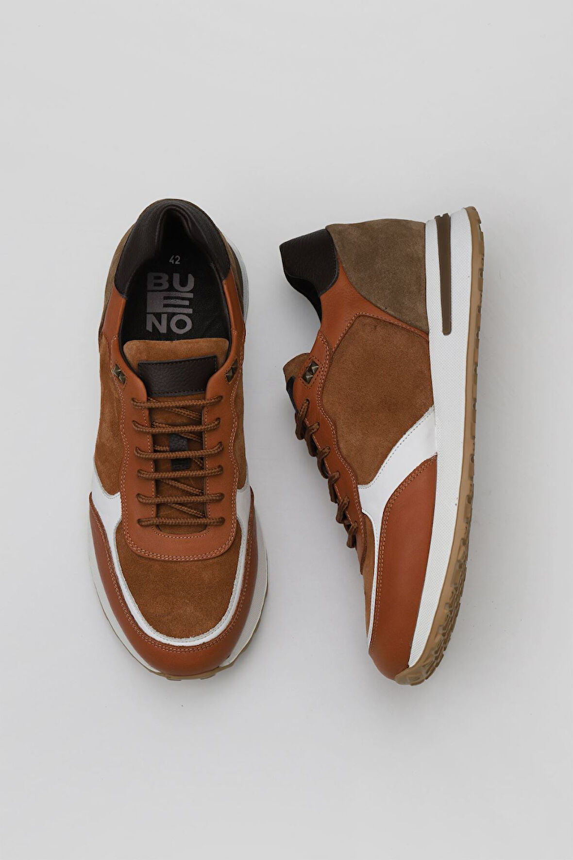 Bueno Shoes Taba Multi Deri Erkek Spor Ayakkabı 01mv11501