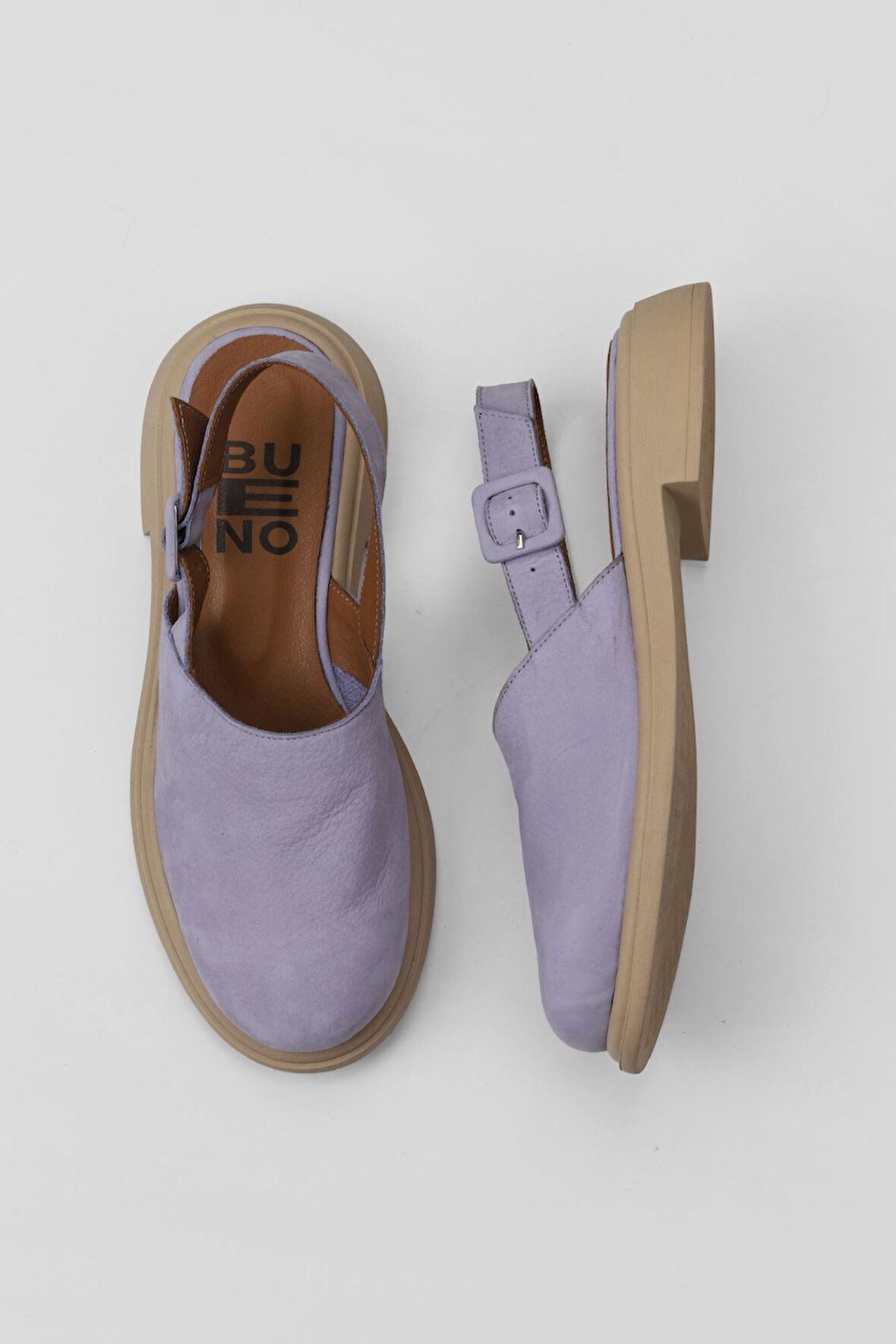 Bueno Shoes Lila Nubuk Kadın Sandalet 01wy8704