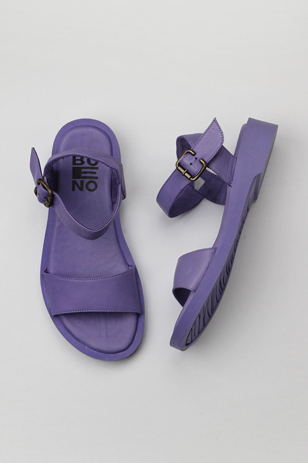 Bueno Shoes Lila Deri Kadın Sandalet 01wy2900