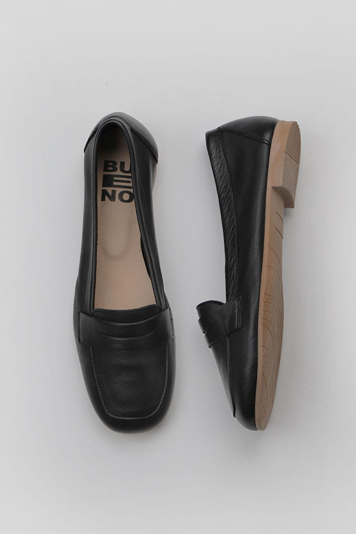 Bueno Shoes Siyah Deri Kadın Loafer 01wy0801