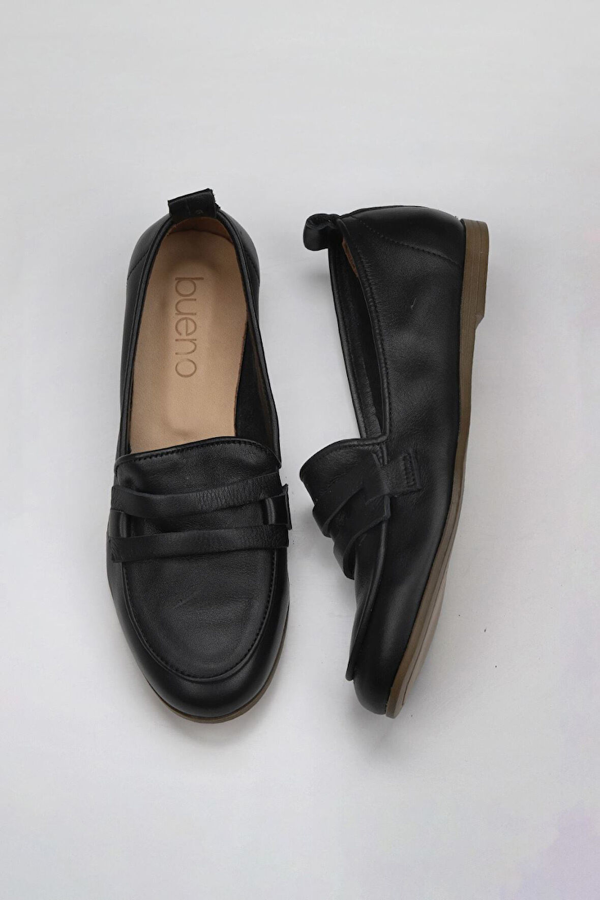 Bueno Shoes Siyah Deri Kadın Loafer 01wy6000