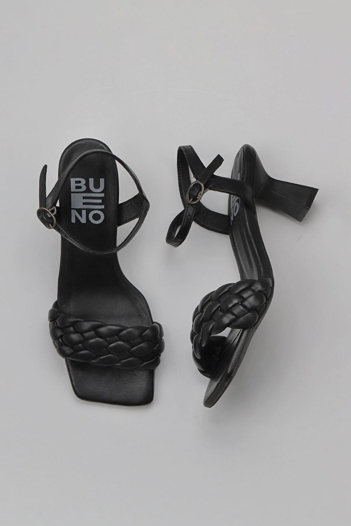 Bueno Shoes Siyah Deri Kadın Topuklu Ayakkabı 01wy6800
