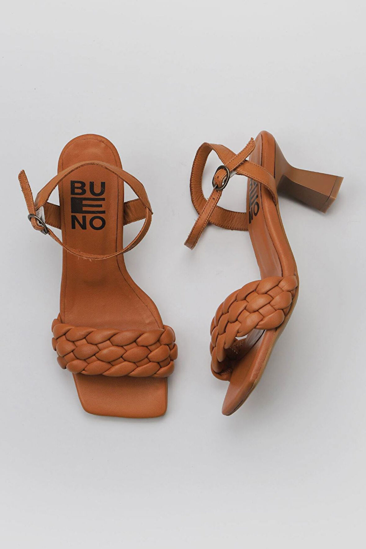 Bueno Shoes Taba Deri Kadın Topuklu Ayakkabı 01wy6800