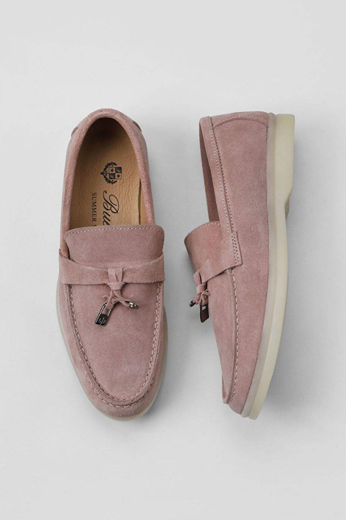 Bueno Shoes Pembe Süet Kadın Loafer 05ws101