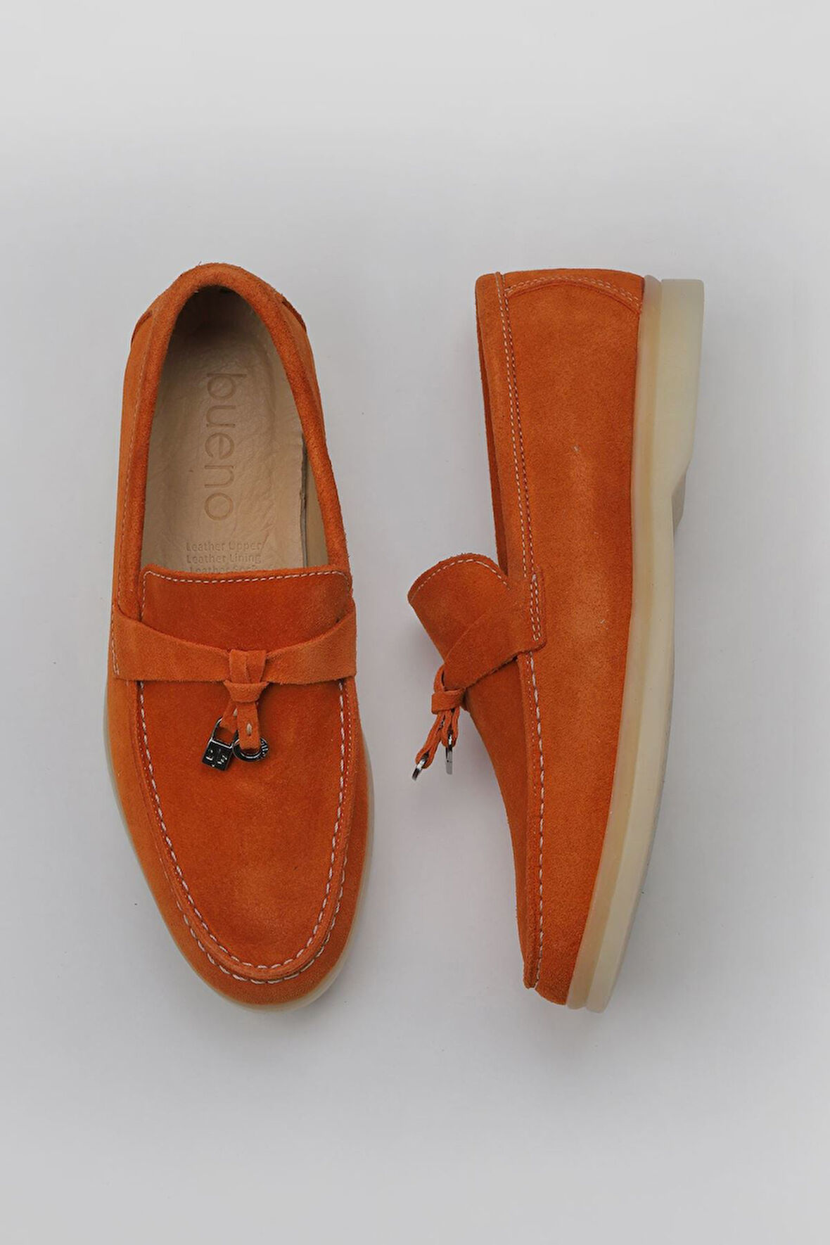 Bueno Shoes Turuncu Süet Kadın Loafer 05ws101