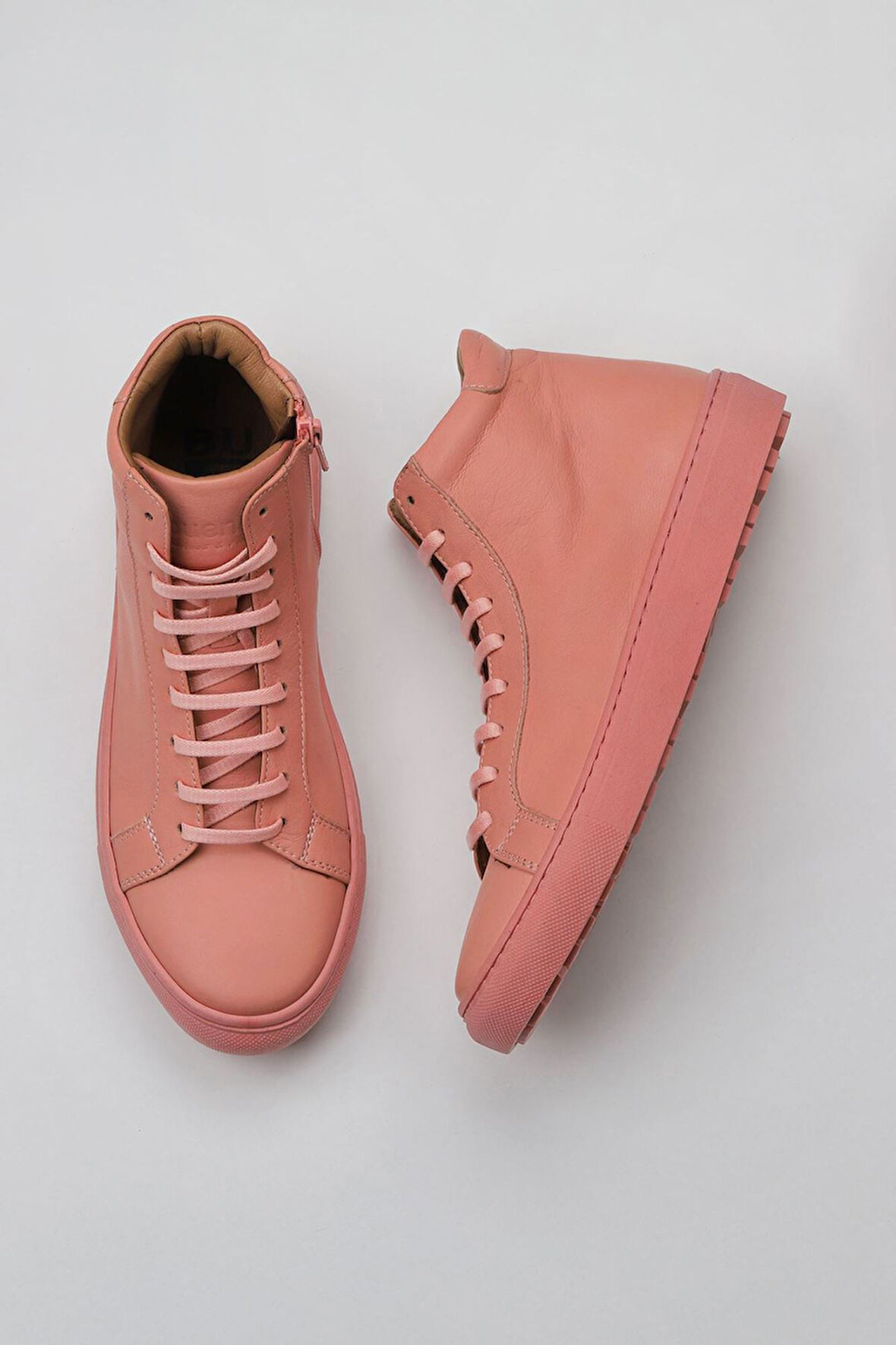 Bueno Shoes Pembe Deri Kadın Düz Bot 01wz7700