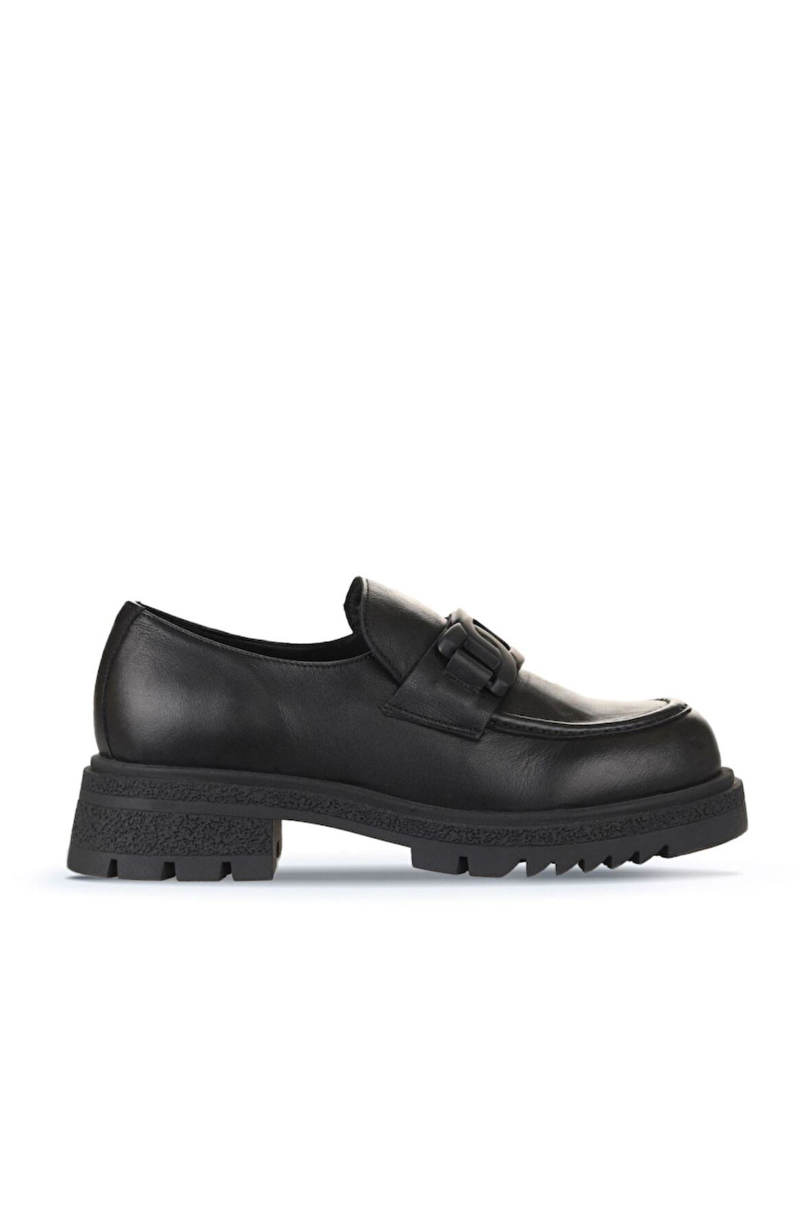 Bueno Shoes Siyah Deri Kadın Loafer 01wz1404