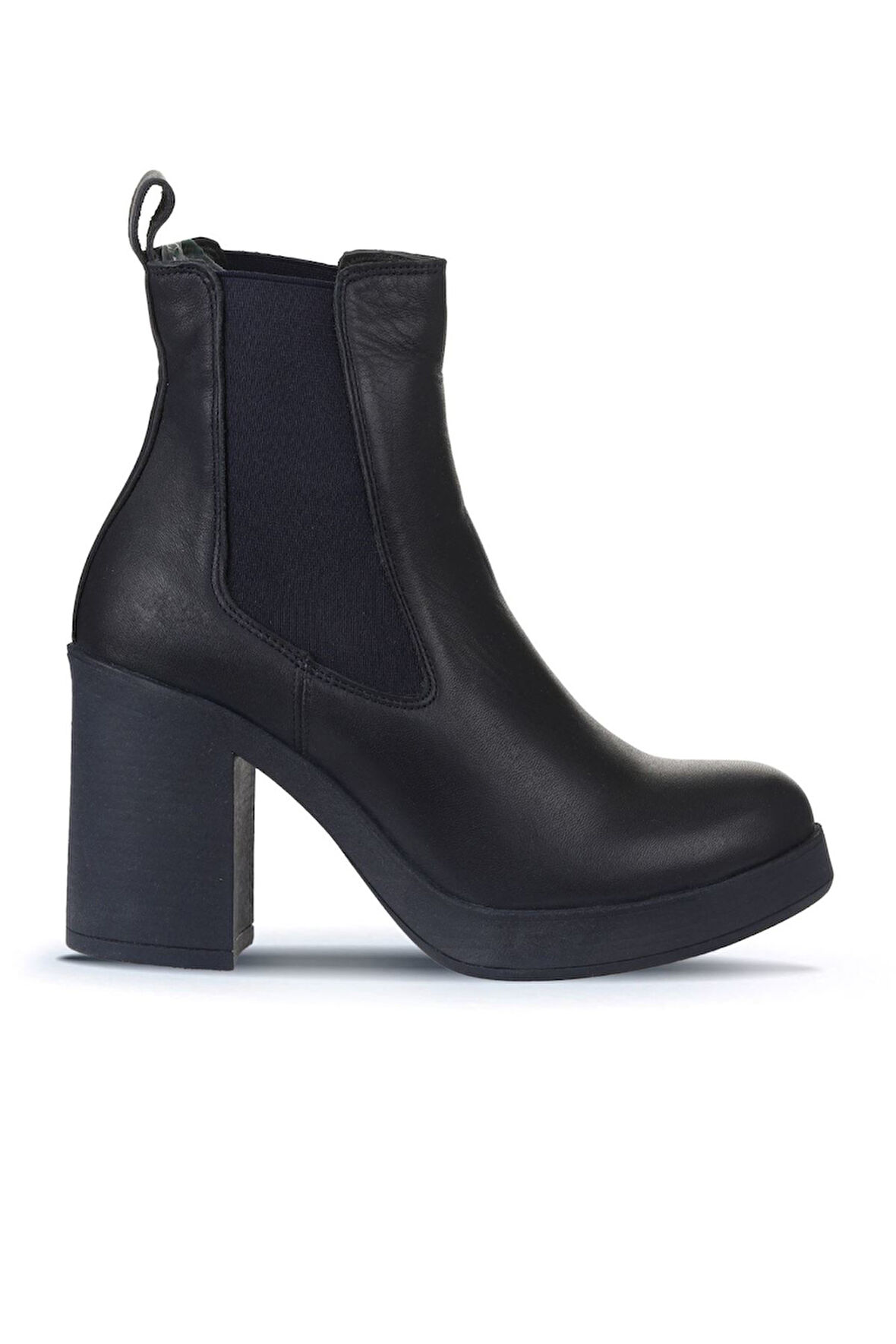 Bueno Shoes Lacivert Deri Kadın Topuklu Bot 01wz3202