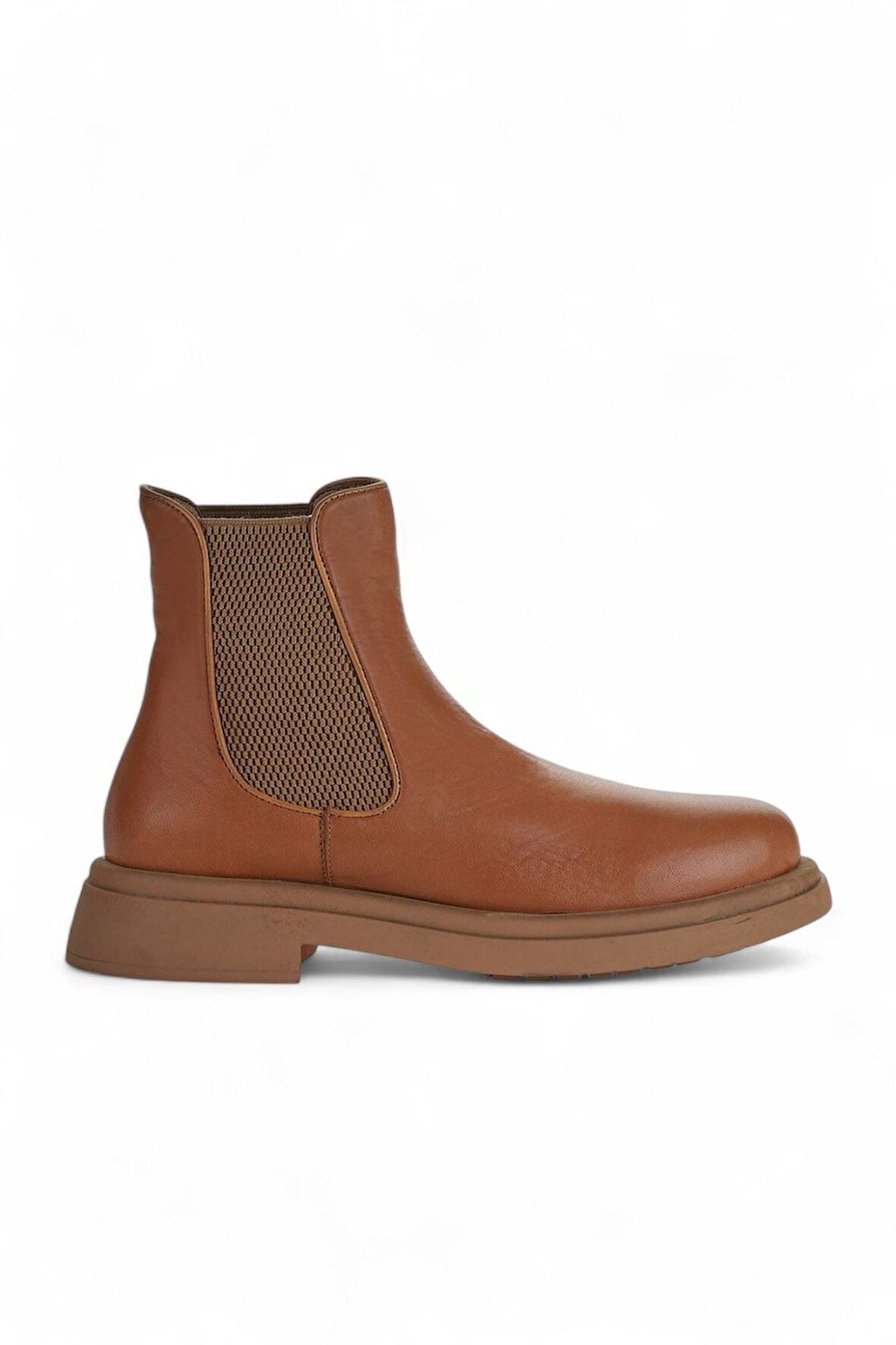 Bueno Shoes Taba Deri Kadın Düz Bot 01wz4007