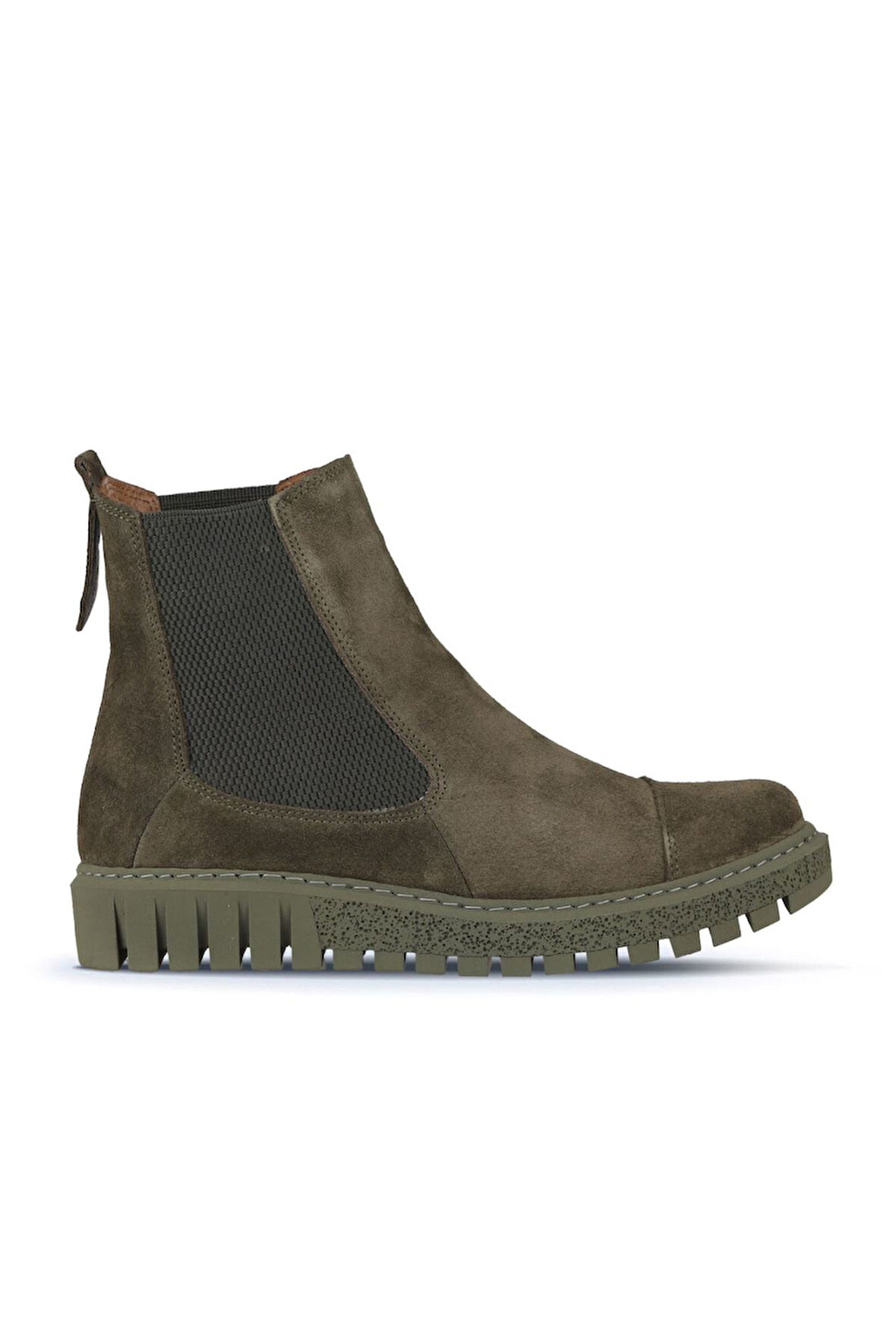Bueno Shoes Haki Süet Kadın Düz Bot 01wz5202