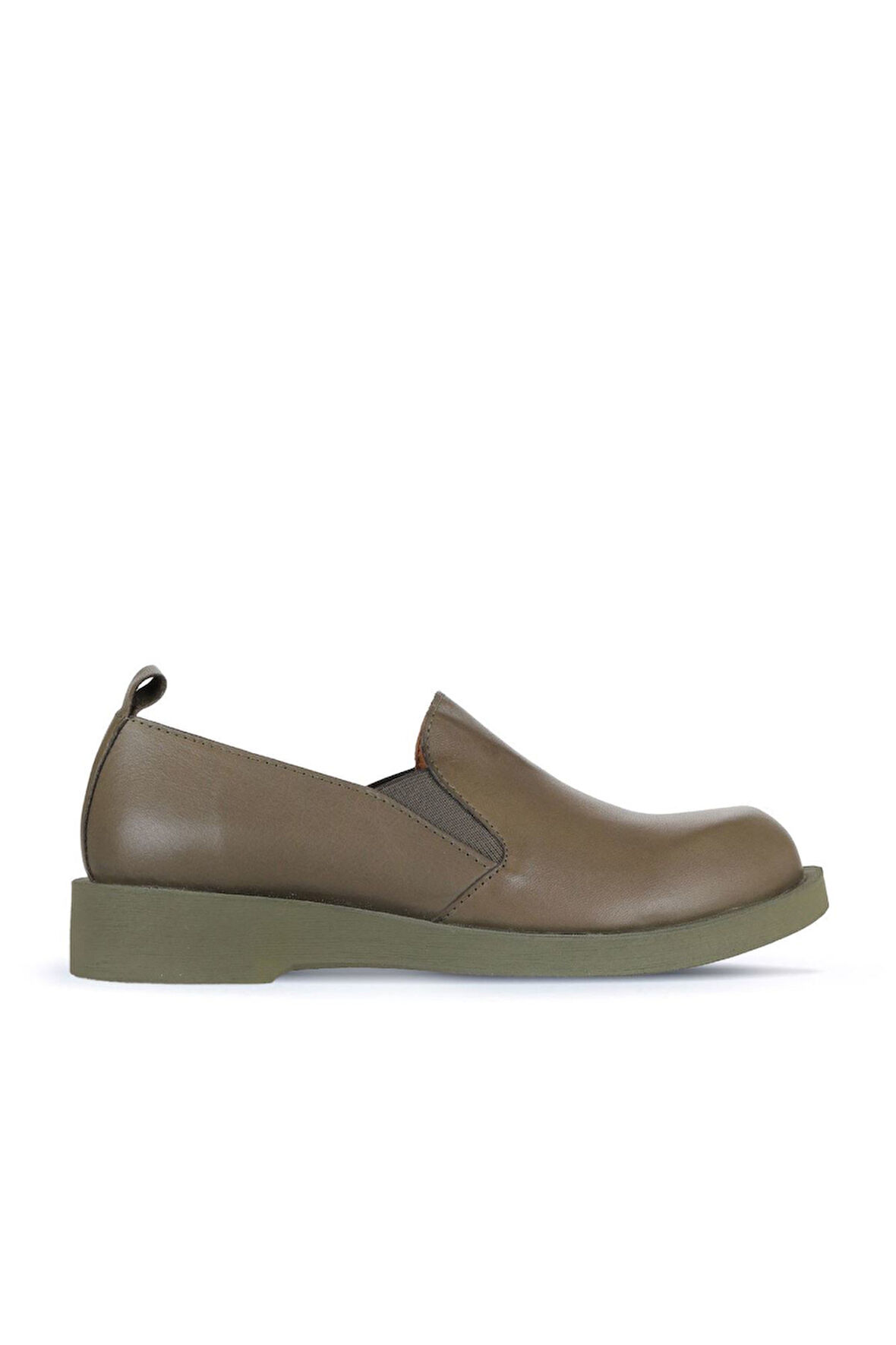 Bueno Shoes Haki Deri Kadın Klasik Ayakkabı 01wz8905