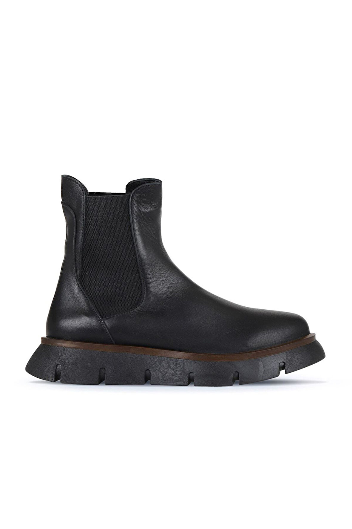 Bueno Shoes Siyah Deri Kadın Düz Bot 01wz1503