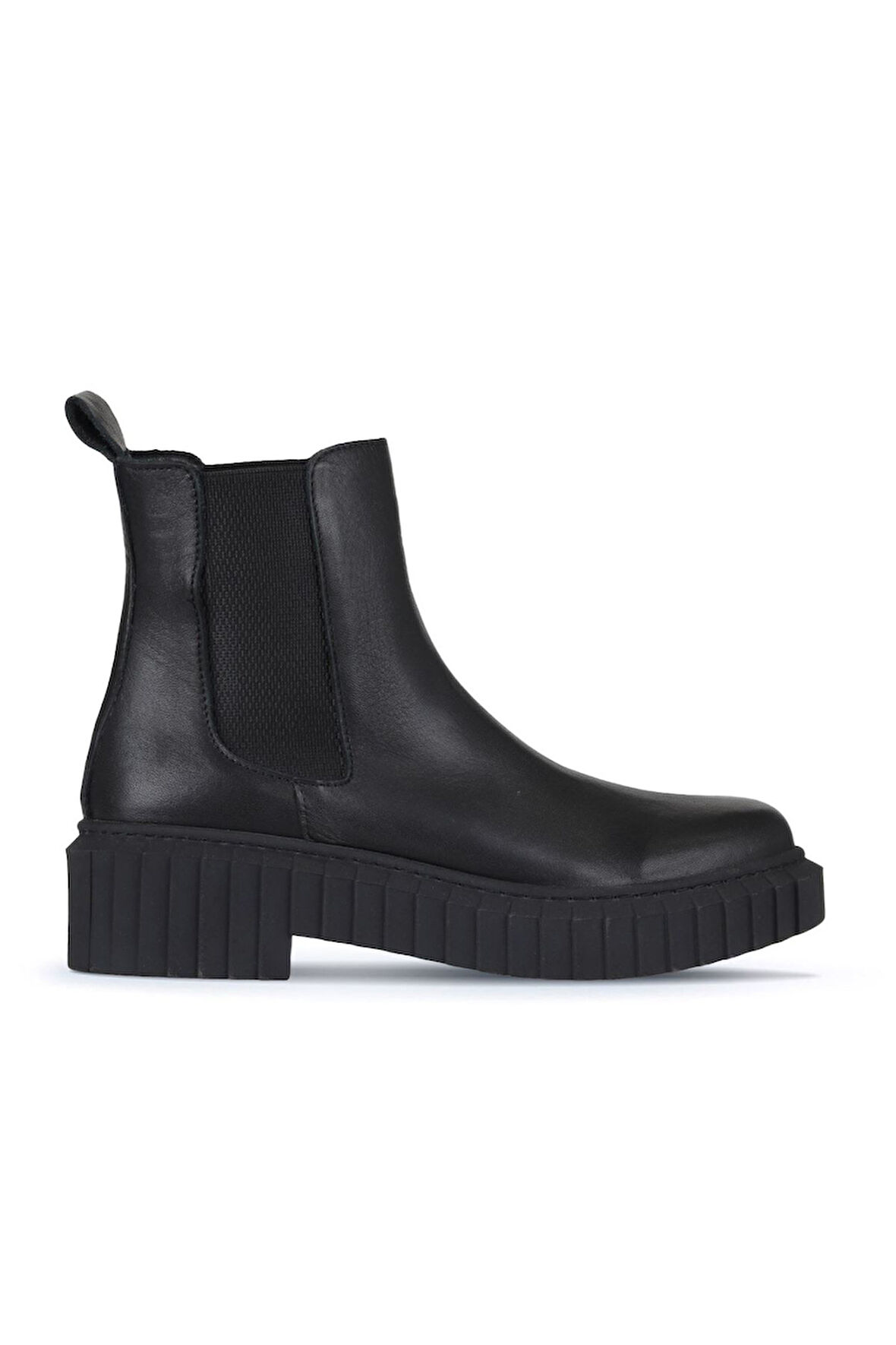 Bueno Shoes Siyah Deri Kadın Topuklu Bot 01wz6306
