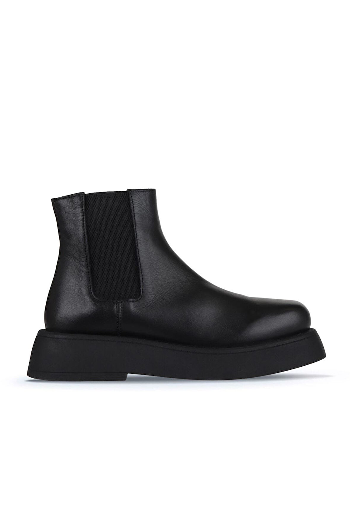 Bueno Shoes Siyah Deri Kadın Düz Bot 01wz6403