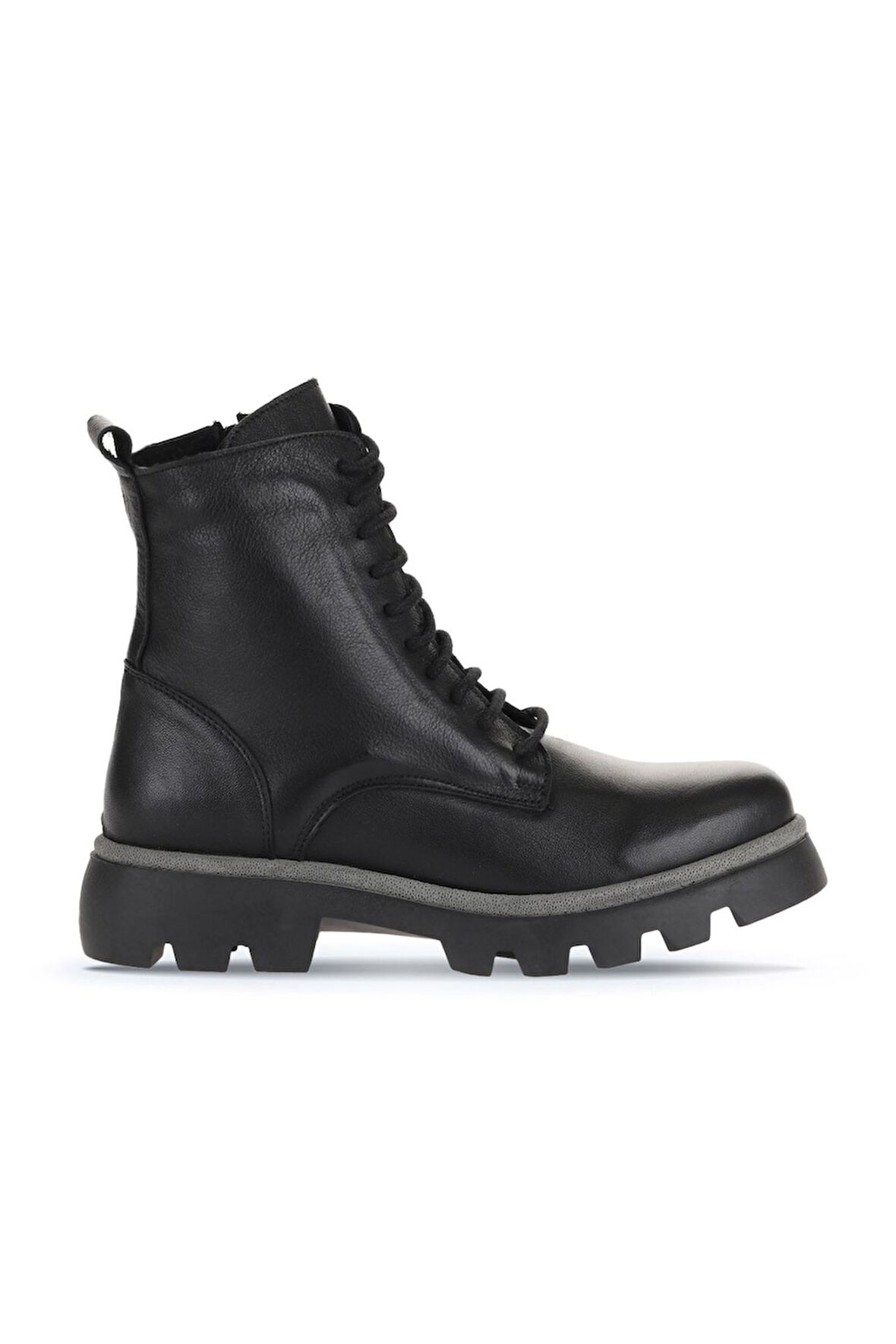 Bueno Shoes Siyah Deri Kadın Düz Bot 01wz6503