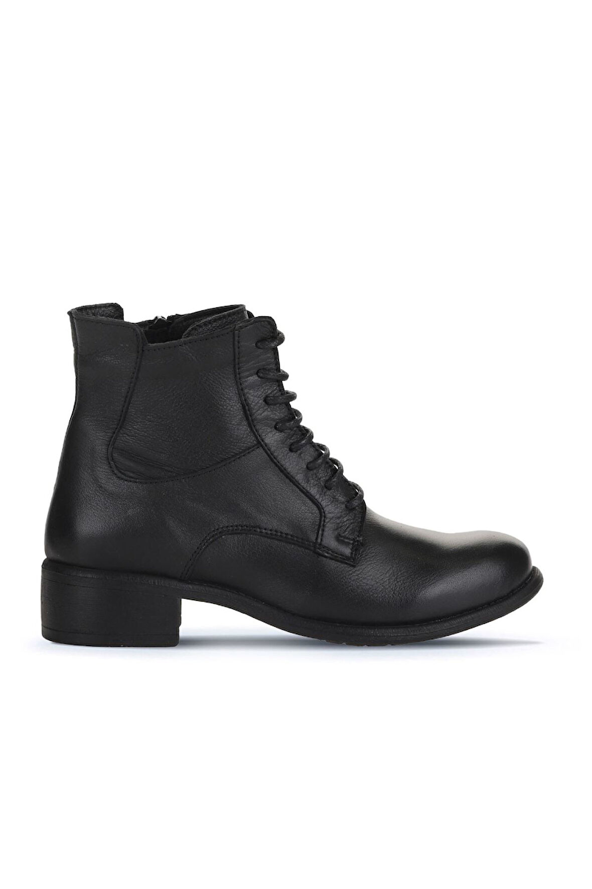 Bueno Shoes Siyah Deri Kadın Topuklu Bot 01wz7405