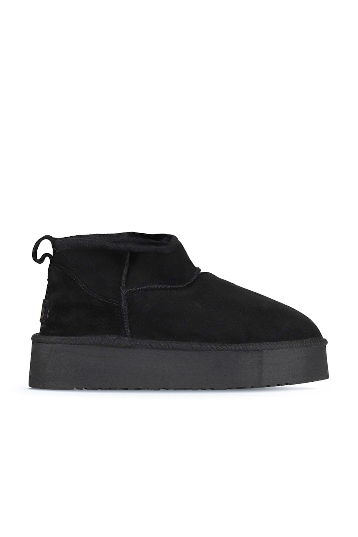 Bueno Shoes Siyah Süet Kadın Dolgu Topuklu Bot 05ag2074054