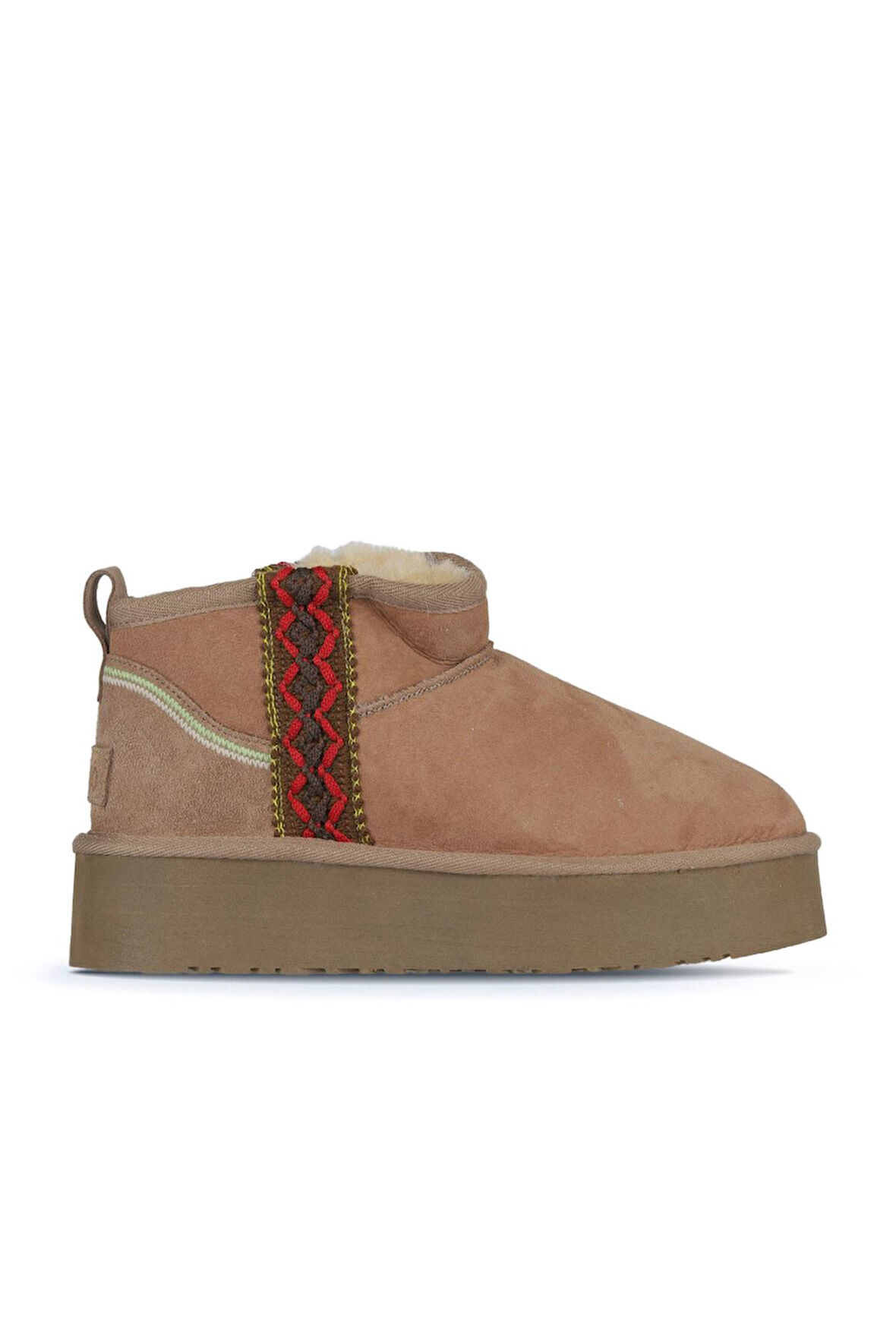 Bueno Shoes Sahra Süet Kadın Dolgu Topuklu Bot 05ag2094054