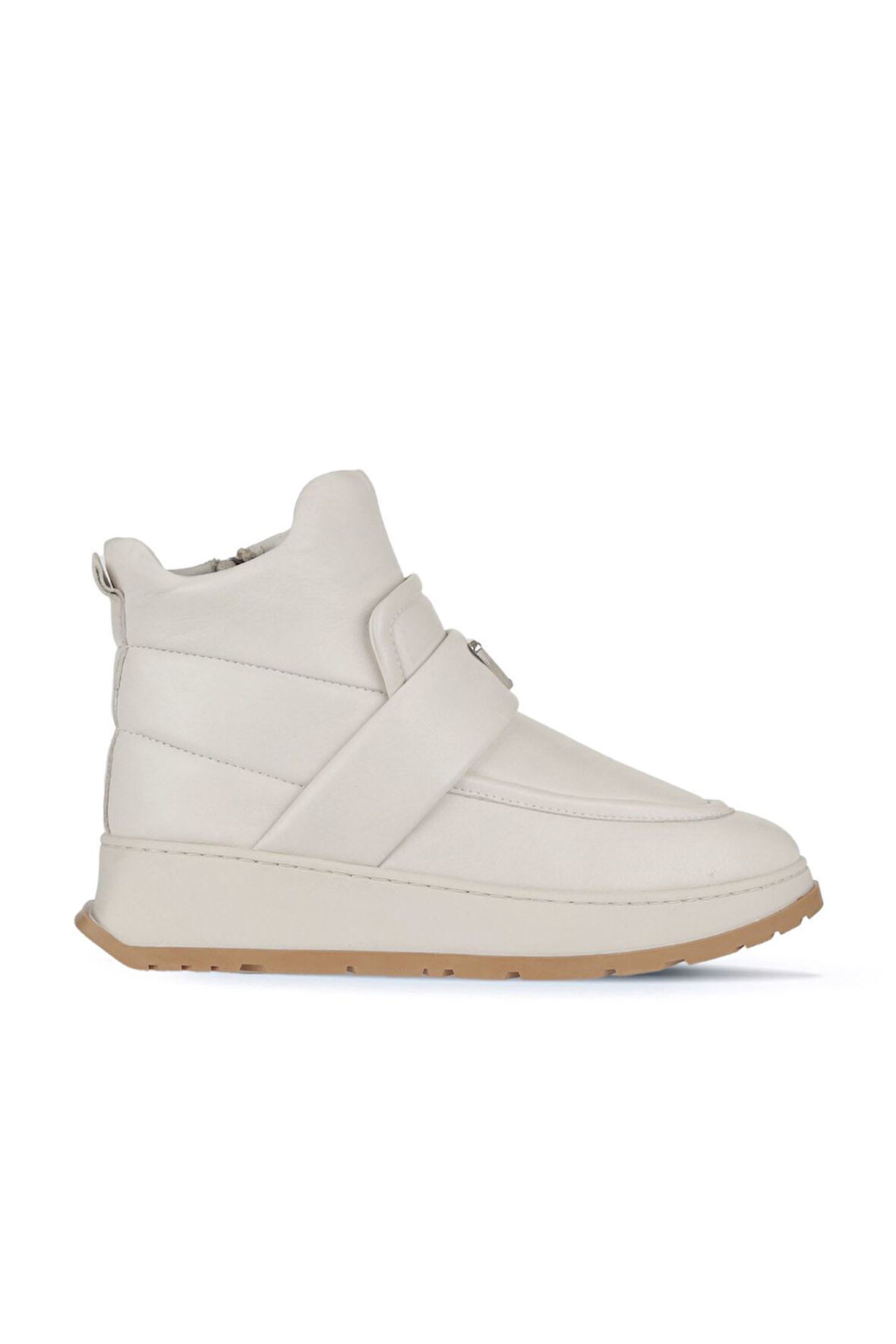 Bueno Shoes Bej Deri Kadın Dolgu Topuklu Bot 01wa7403-502