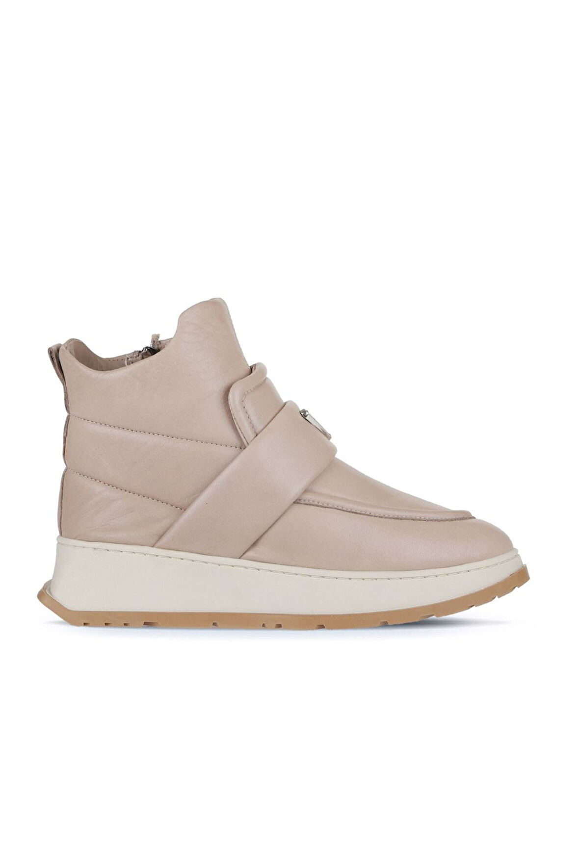 Bueno Shoes Vizon Deri Kadın Dolgu Topuklu Bot 01wa7403-502