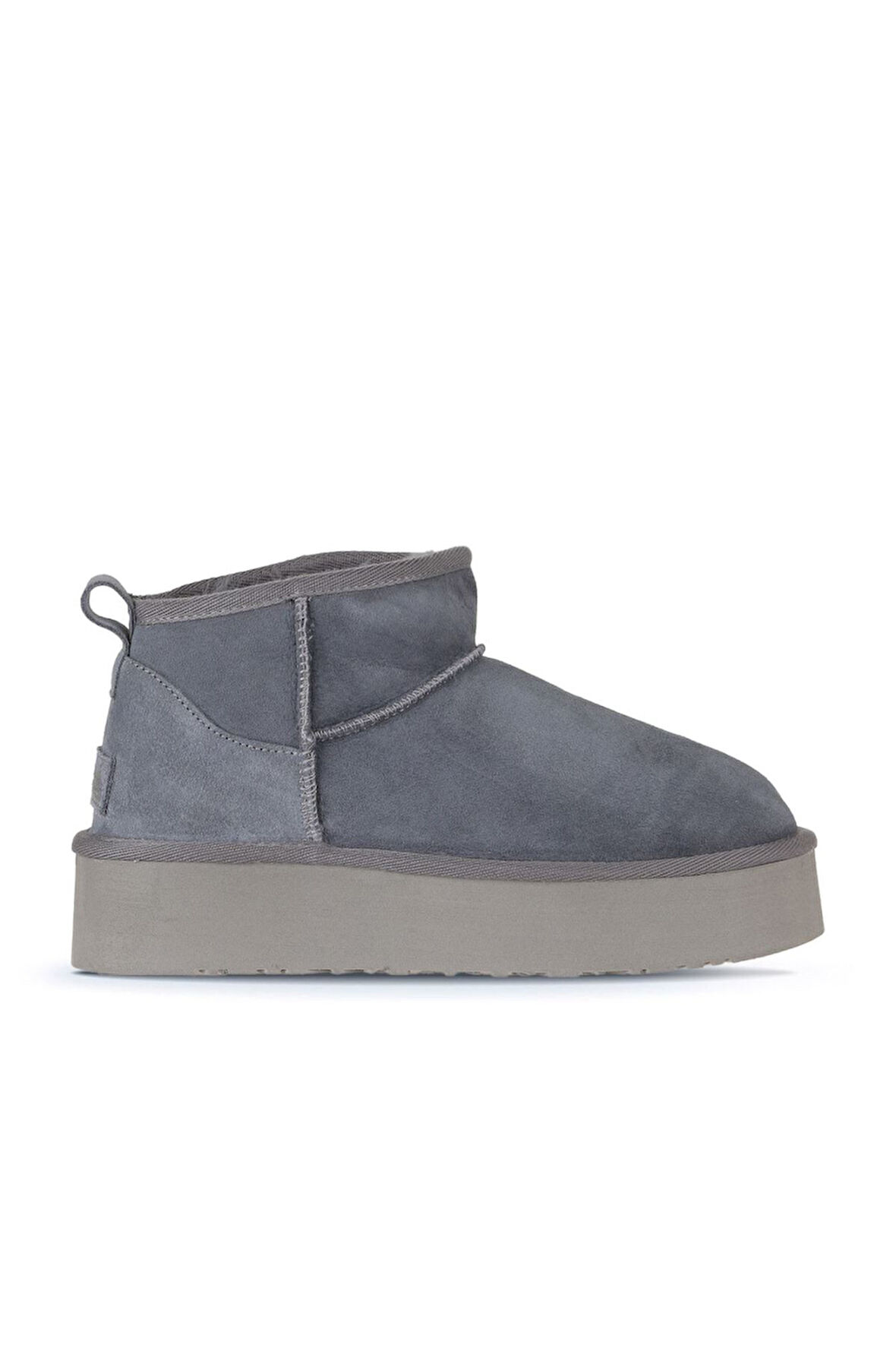 Bueno Shoes Mavi Süet Kadın Dolgu Topuklu Bot 05ag2074054