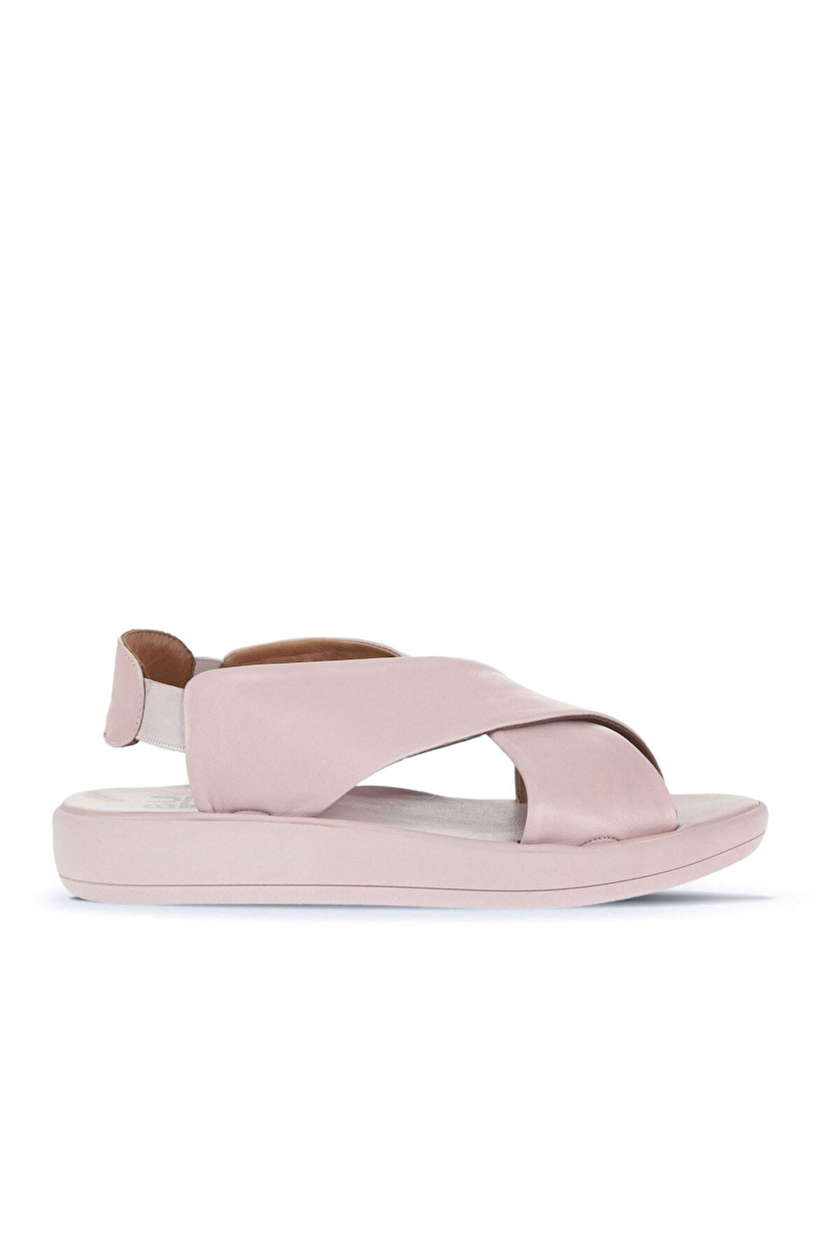 Bueno Shoes Gül Kurusu Deri Kadın Düz Sandalet 01wy2303