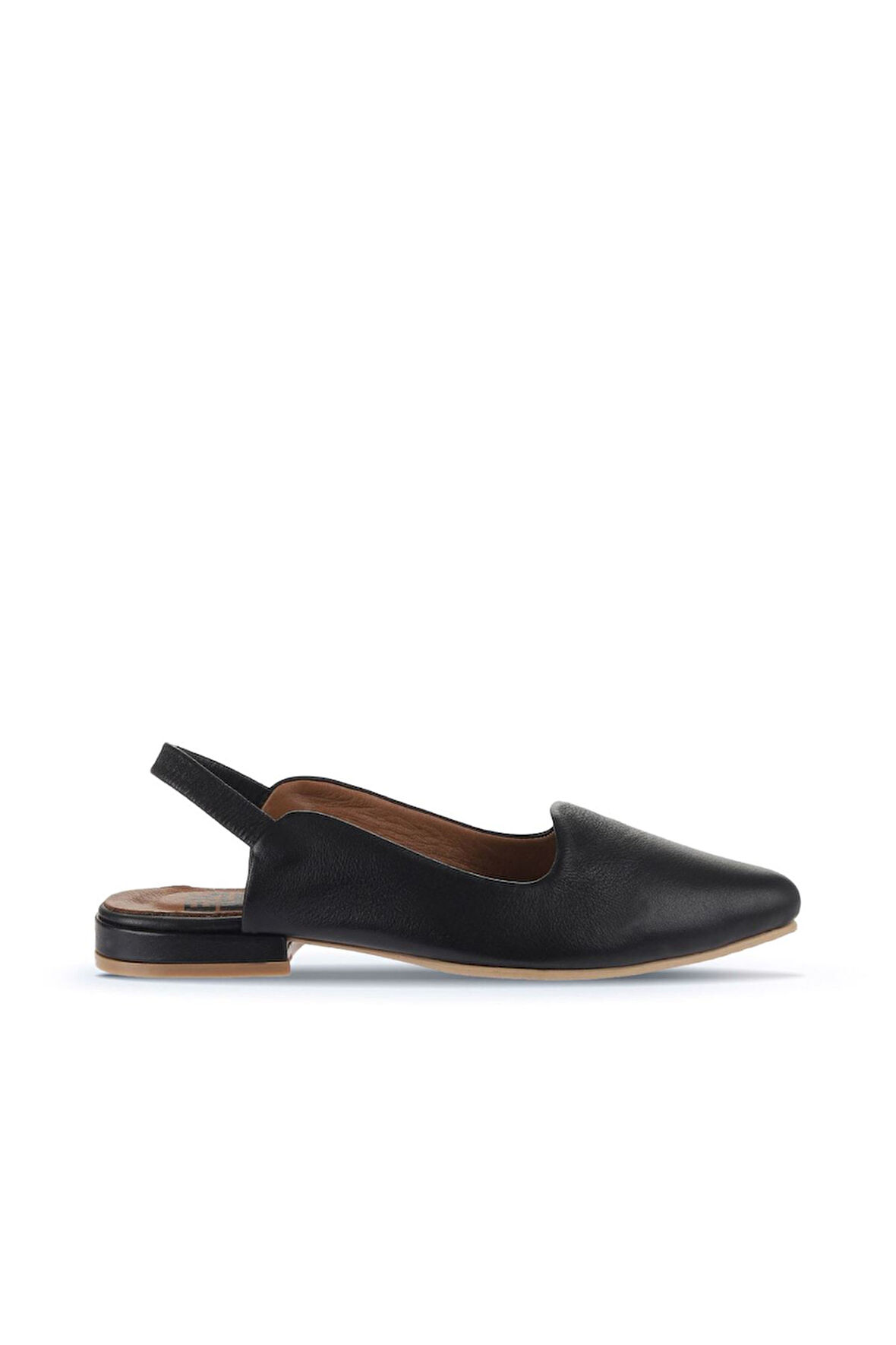 Bueno Shoes Siyah Khv-bej Deri Kadın Düz Sandalet 01wa0303